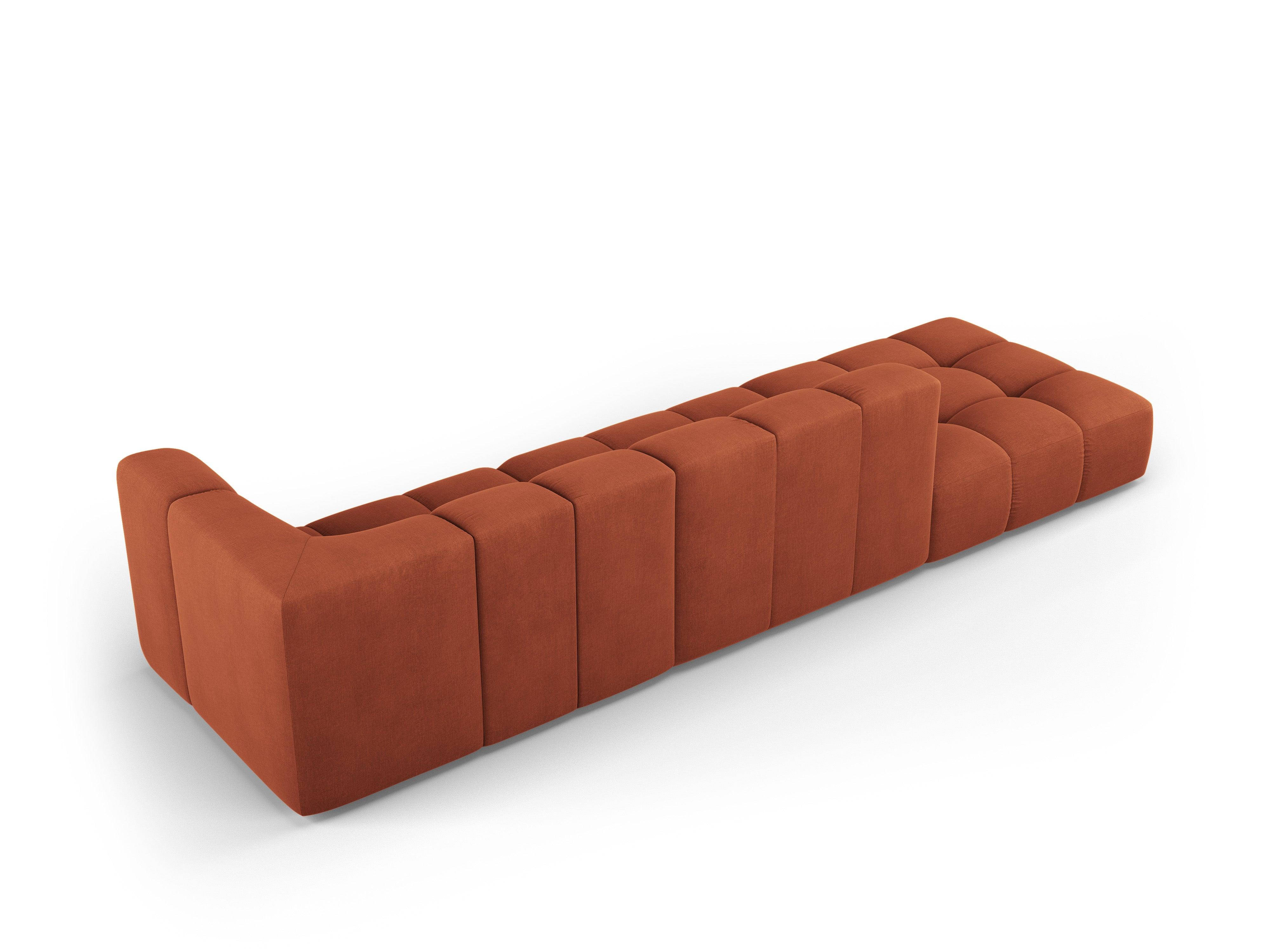 Sofa lewostronna FRANCESCA terracotta szenil Milo Casa    Eye on Design