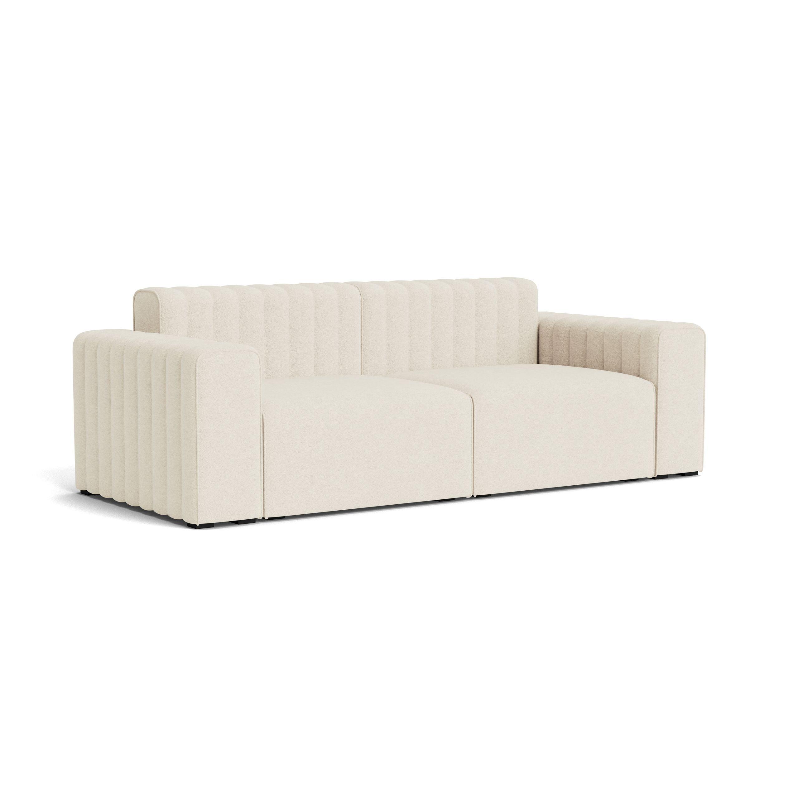 Sofa modułowa 2-osobowa RIFF boucle kremowy NORR11    Eye on Design