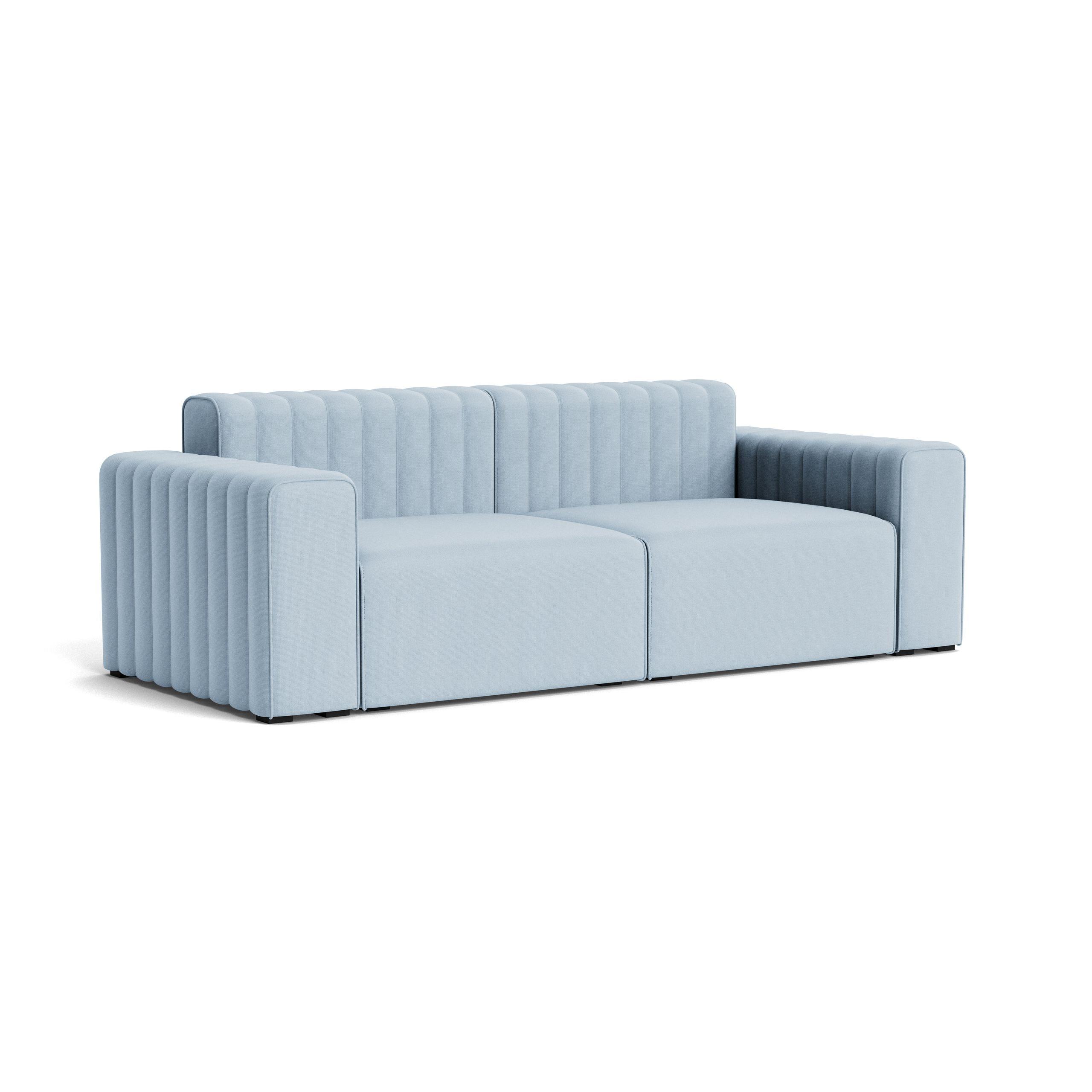 Sofa modułowa 2-osobowa RIFF niebieski NORR11    Eye on Design