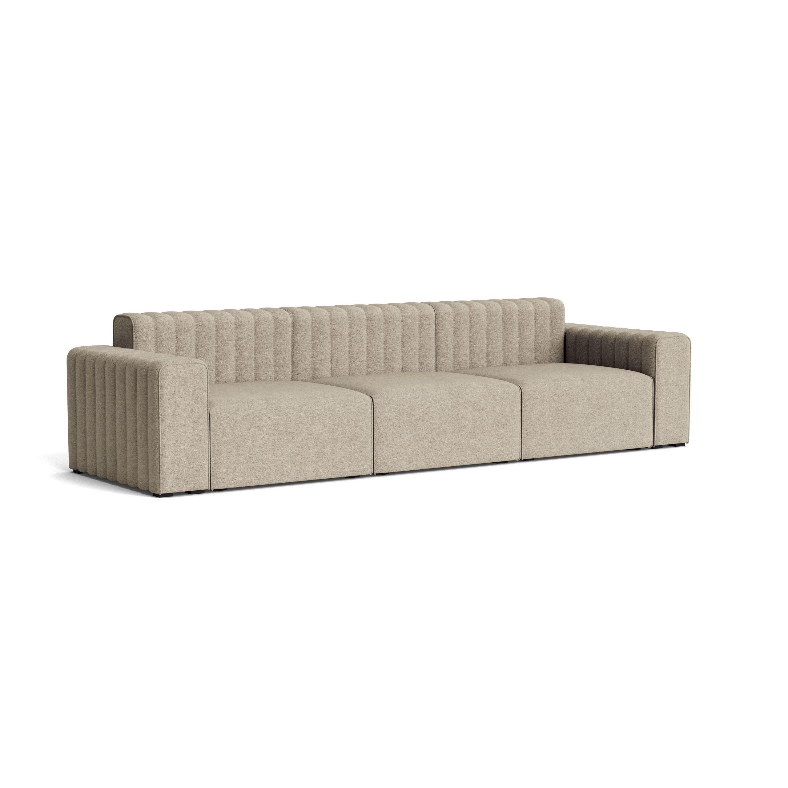 Sofa modułowa 3-osobowa RIFF boucle beżowy NORR11    Eye on Design