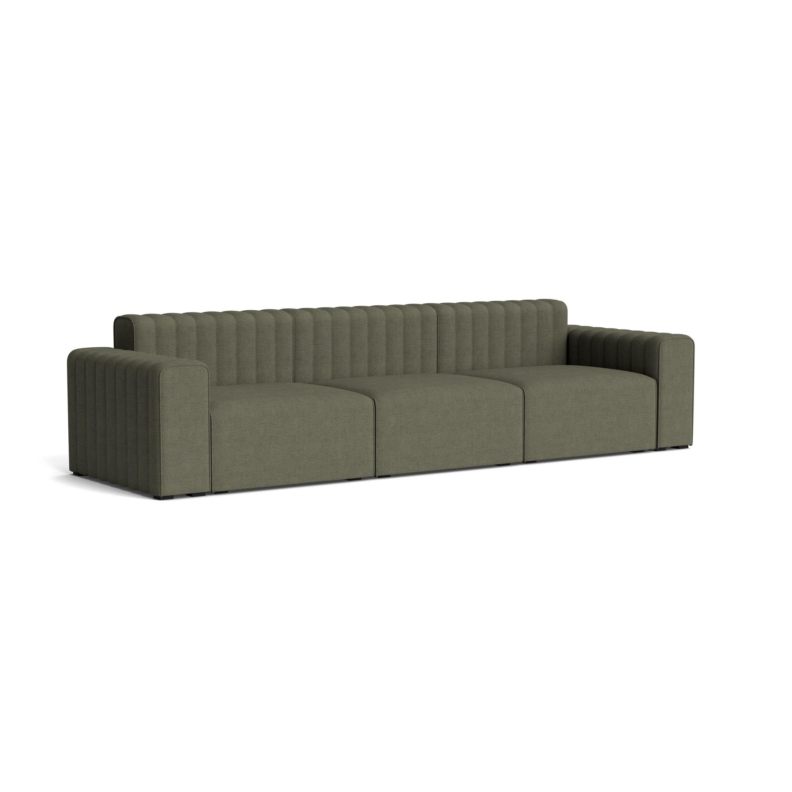 Sofa modułowa 3-osobowa RIFF ciemnozielony NORR11    Eye on Design