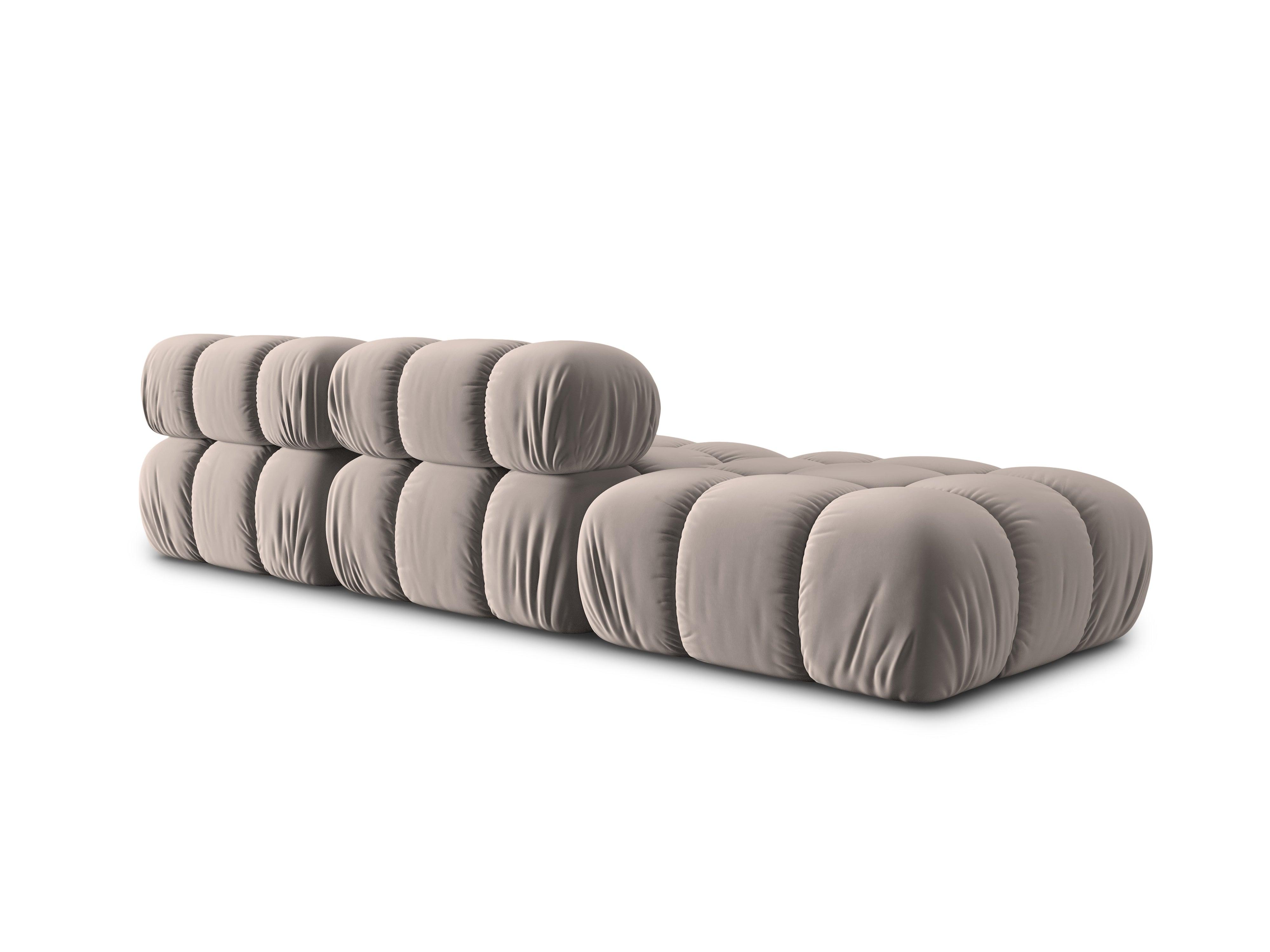 Sofa modułowa aksamitna lewostronna 4-osobowa TROPEA cappuccino Milo Casa    Eye on Design