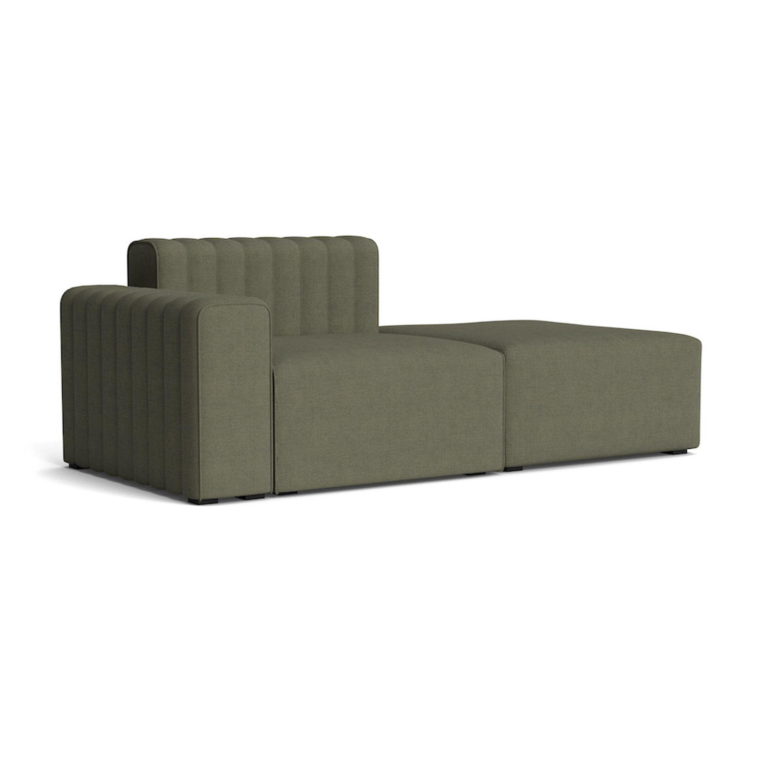 Sofa modułowa lewostronna RIFF ciemnozielony NORR11    Eye on Design