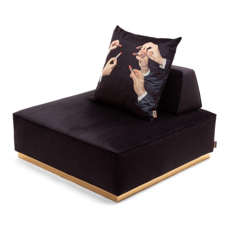 Sofa modułowa - puf BLACK Seletti    Eye on Design