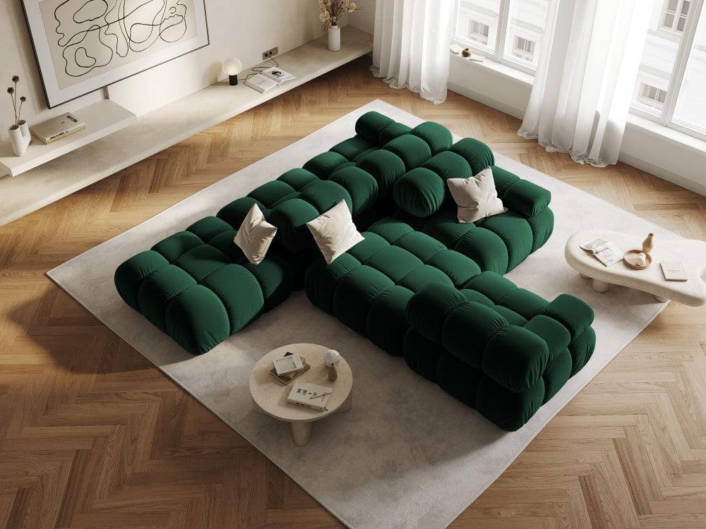 Sofa modułowa TROPEA - moduł lewostronny butelkowa zieleń Milo Casa    Eye on Design