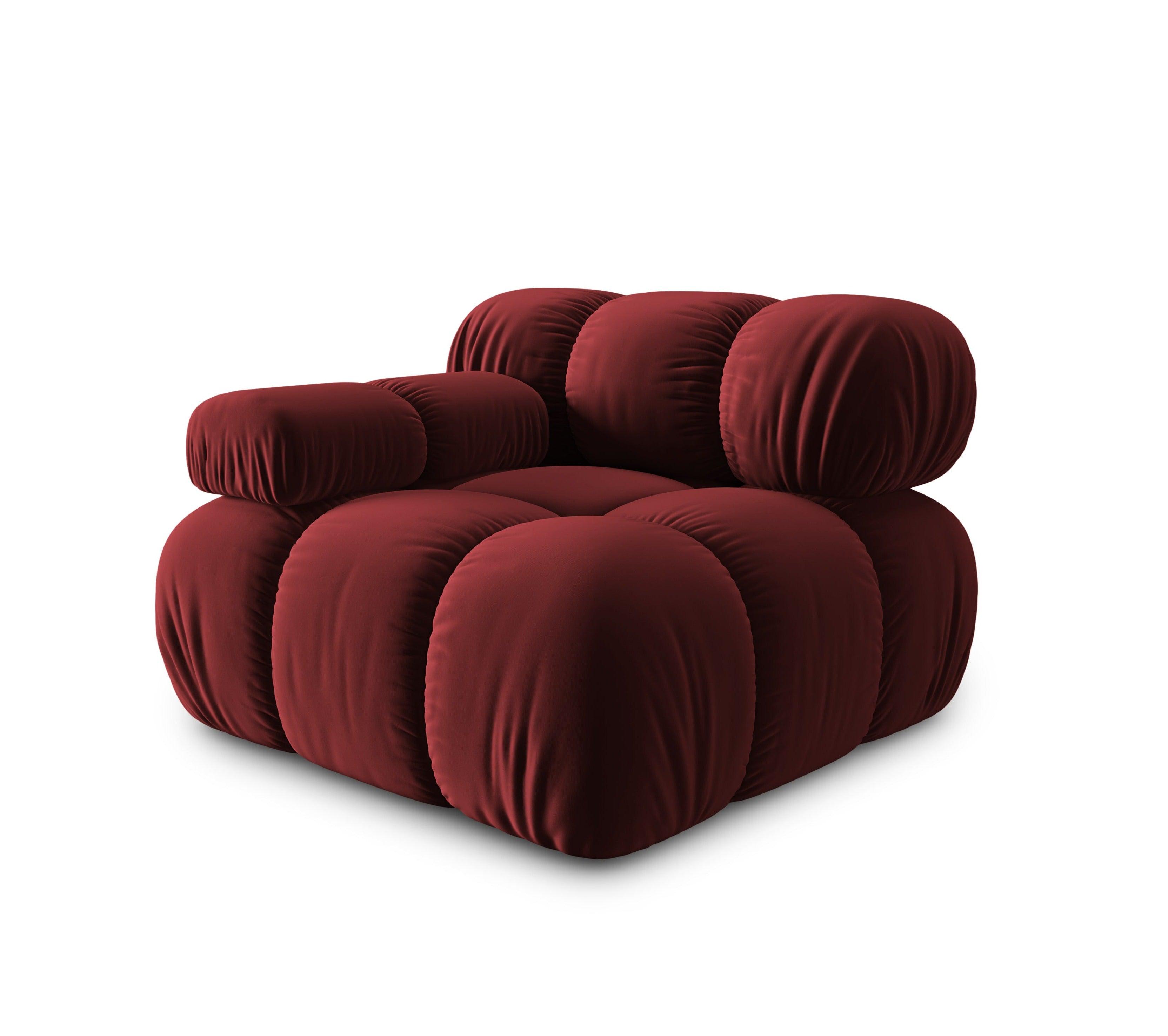 Sofa modułowa TROPEA - moduł lewostronny rubinowy Milo Casa    Eye on Design