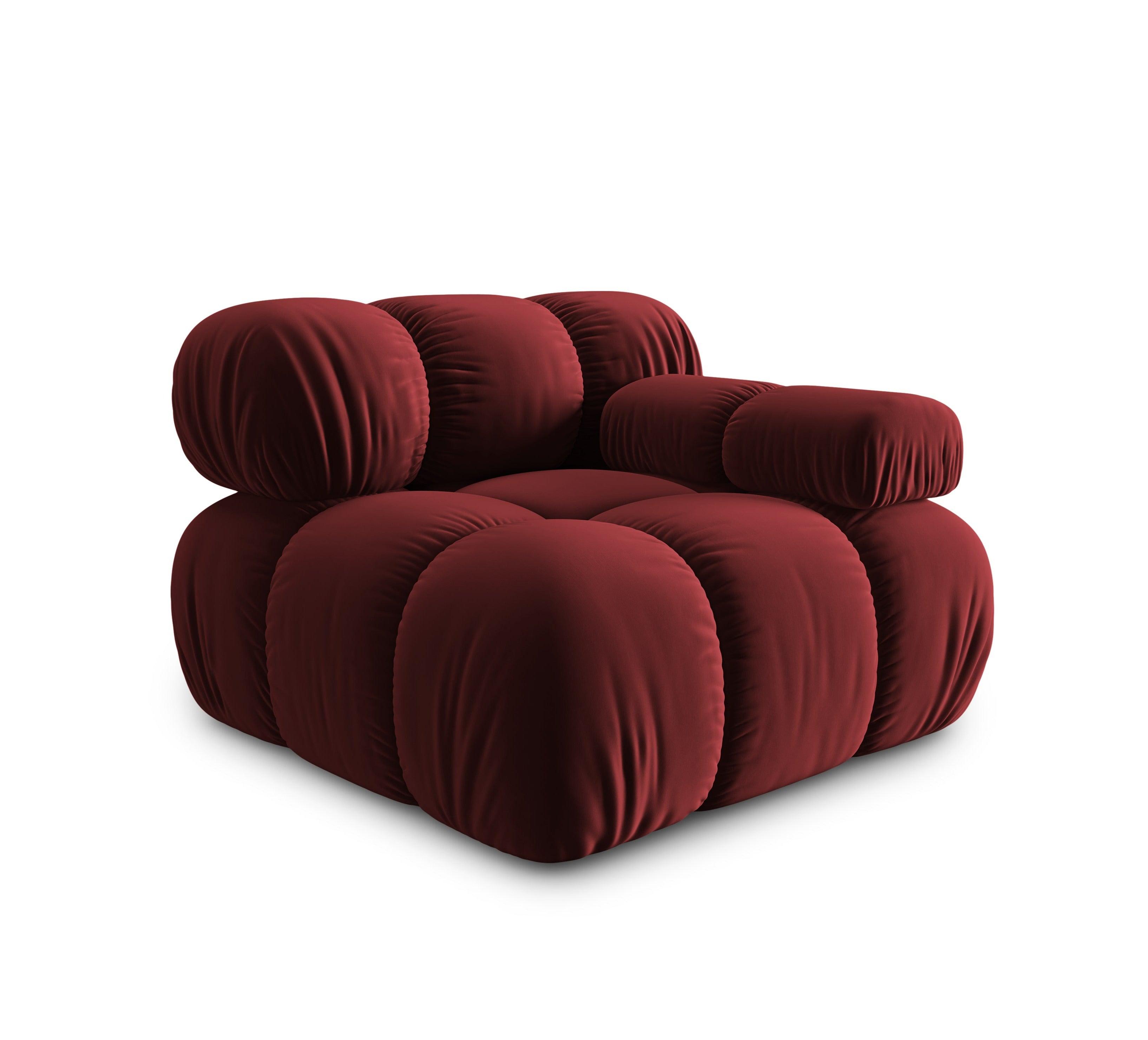 Sofa modułowa TROPEA - moduł prawostronny rubinowy Milo Casa    Eye on Design