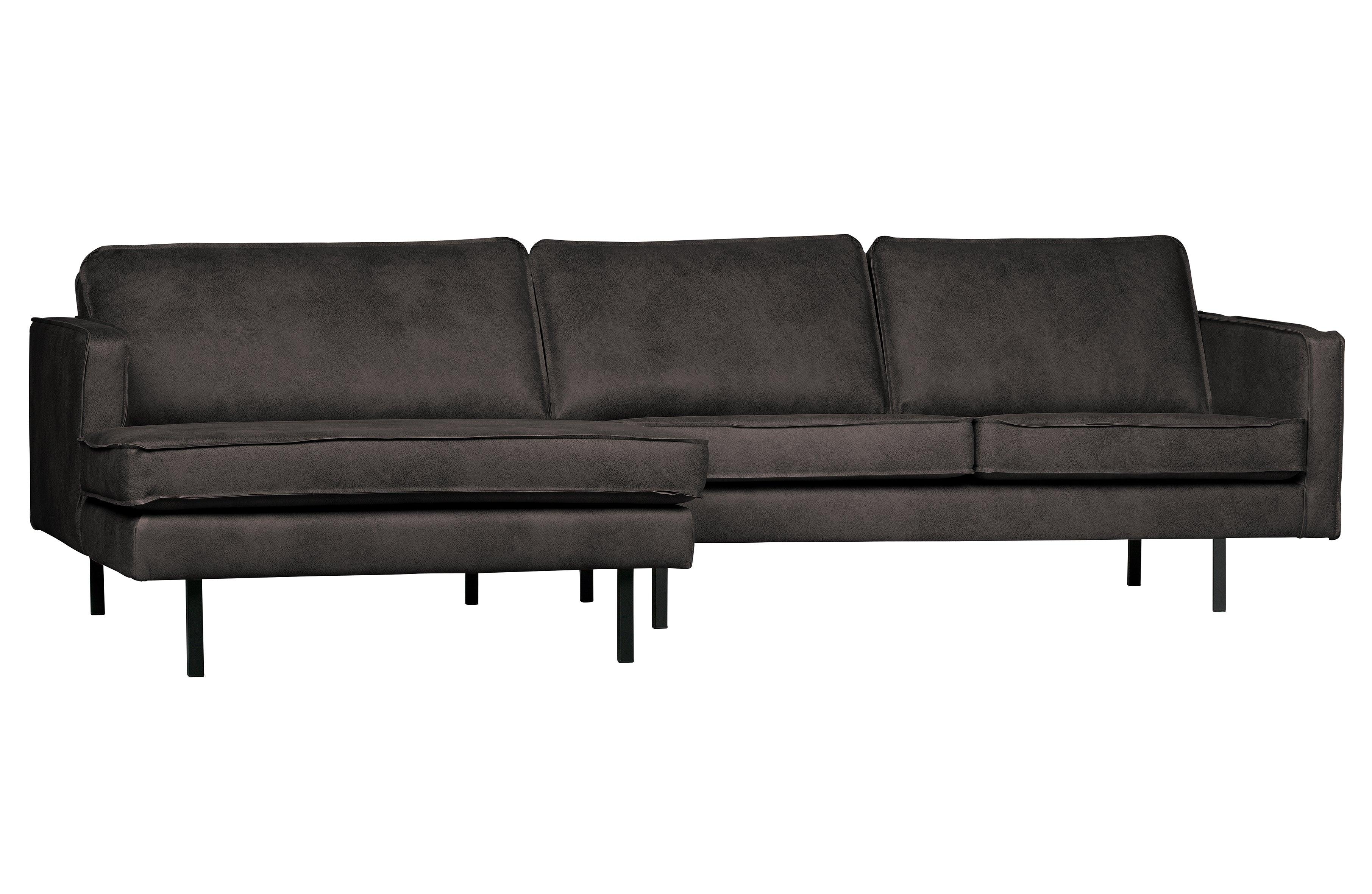 Sofa narożna lewostronna skórzana RODEO czarny Be Pure    Eye on Design