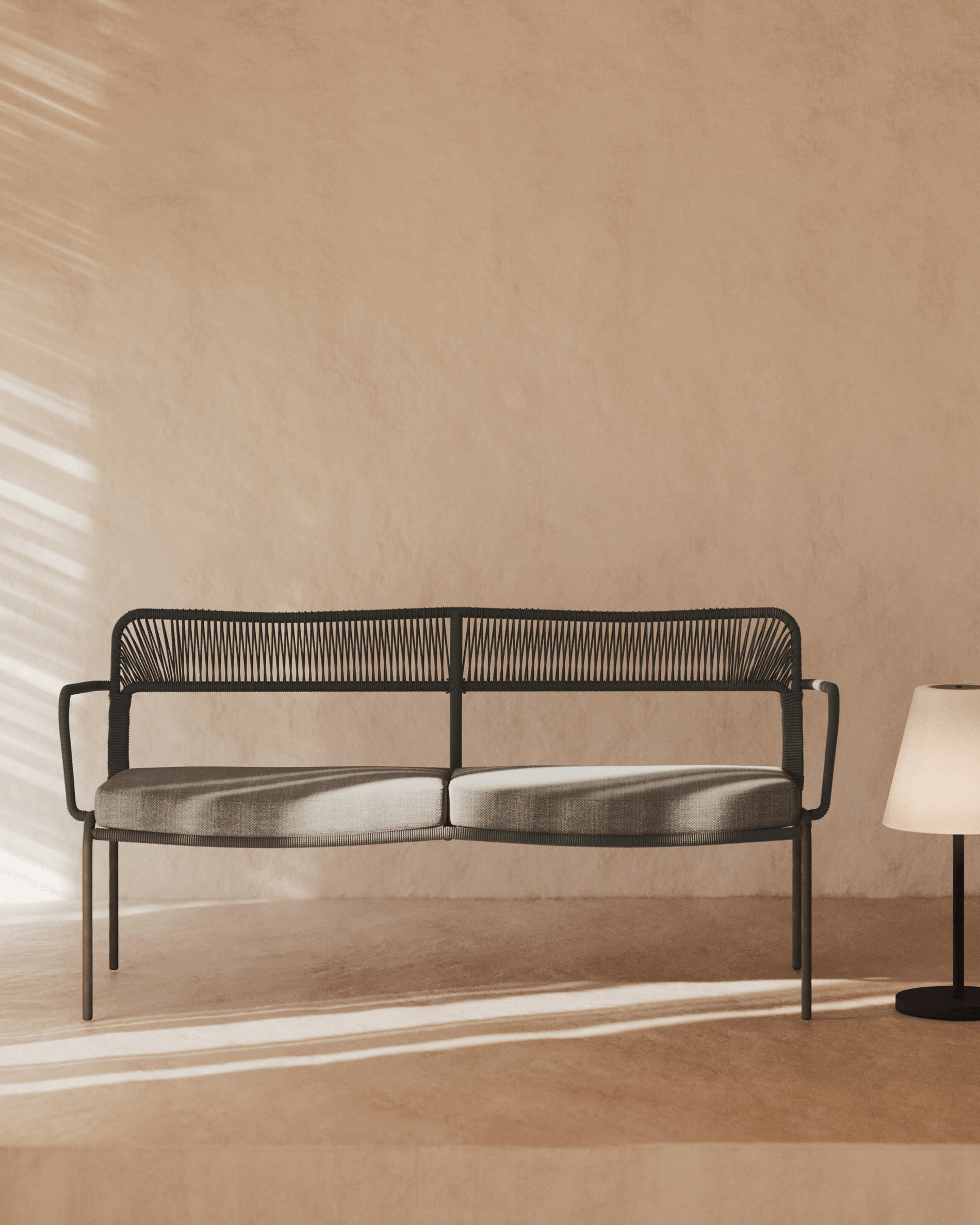 Sofa ogrodowa 2-osobowa CAILIN ciemnozielony La Forma    Eye on Design