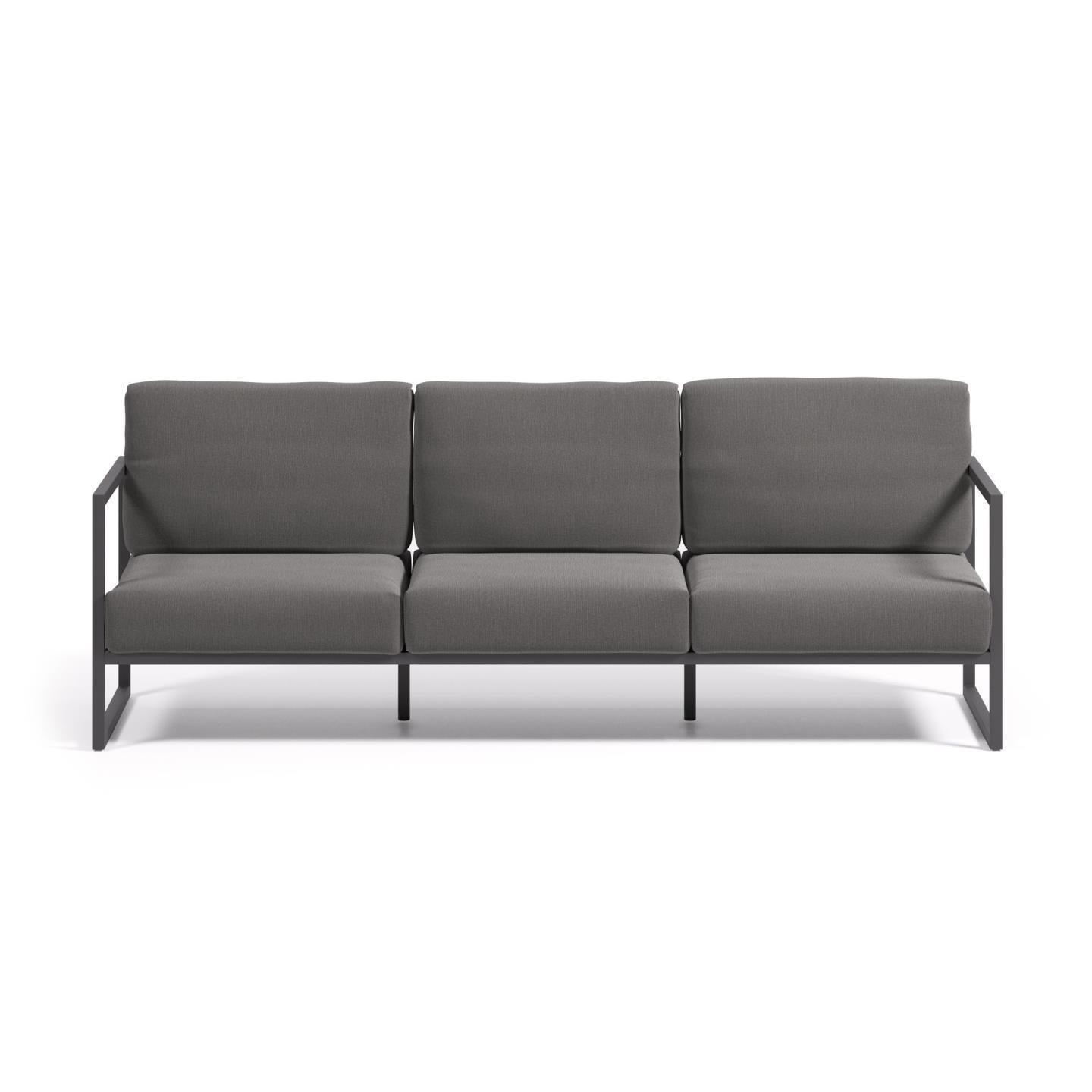 Sofa ogrodowa 3-osobowa COMOVA ciemnoszary La Forma    Eye on Design