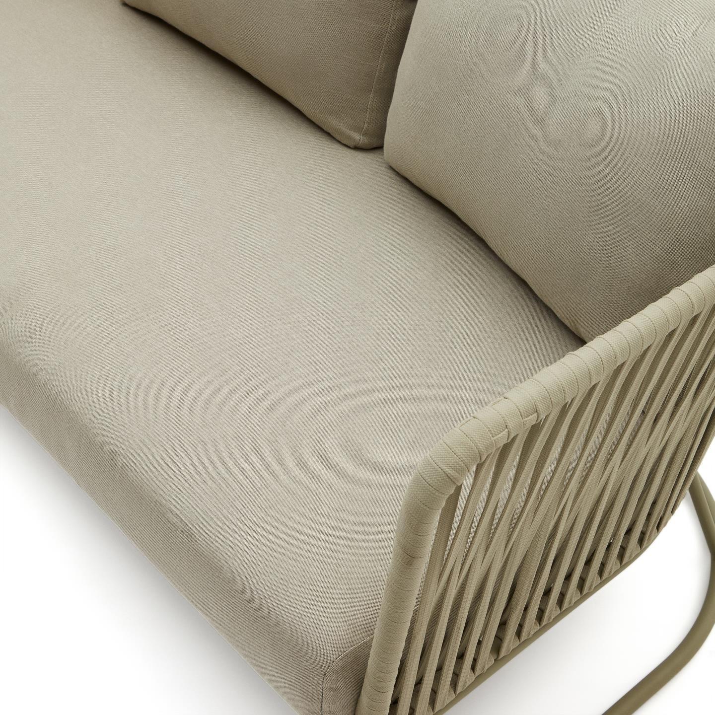 Sofa ogrodowa 3-sobowa SACONCA oliwkowy La Forma    Eye on Design