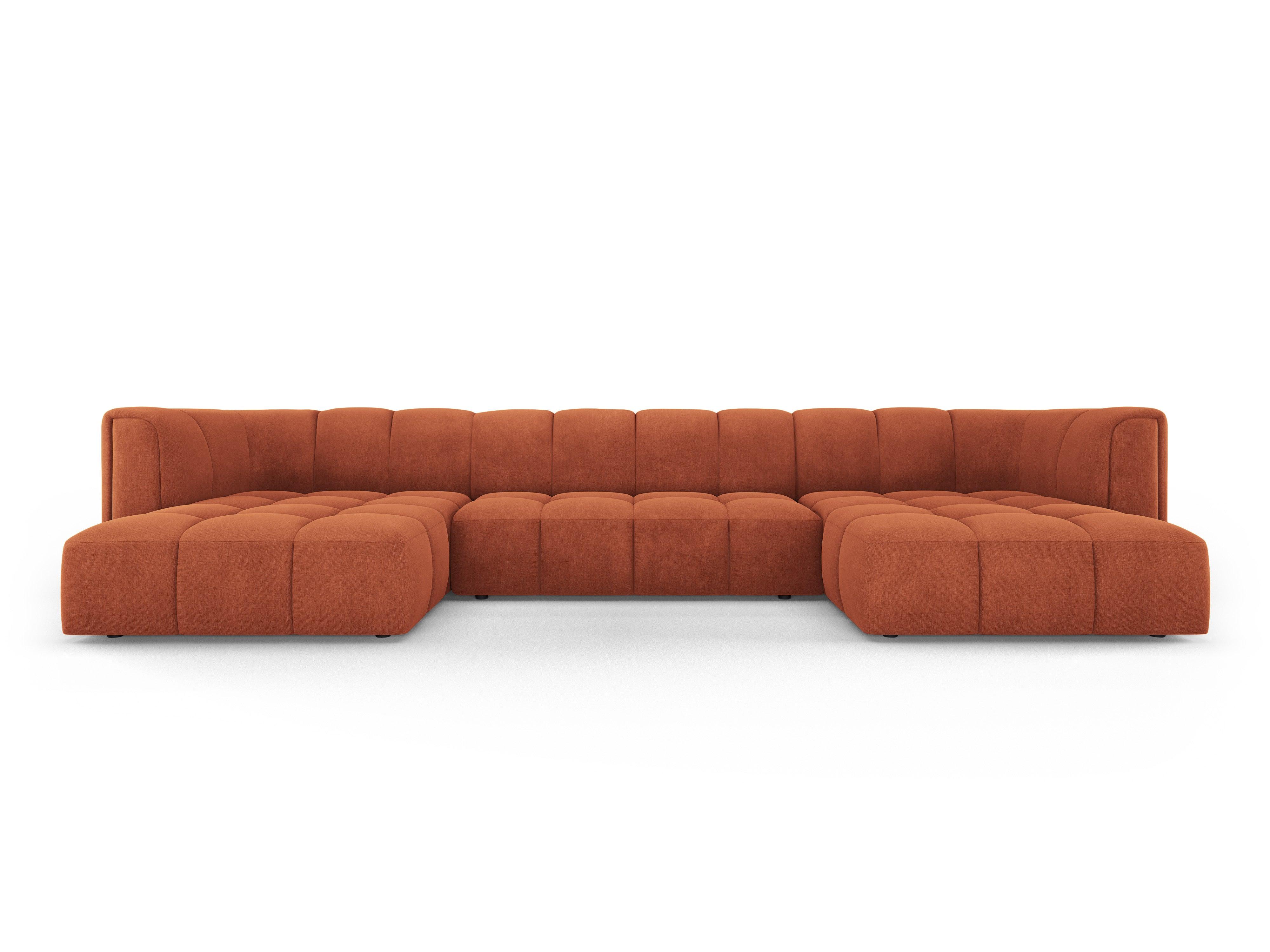 Sofa panoramiczna FRANCESCA terracotta szenil Milo Casa    Eye on Design