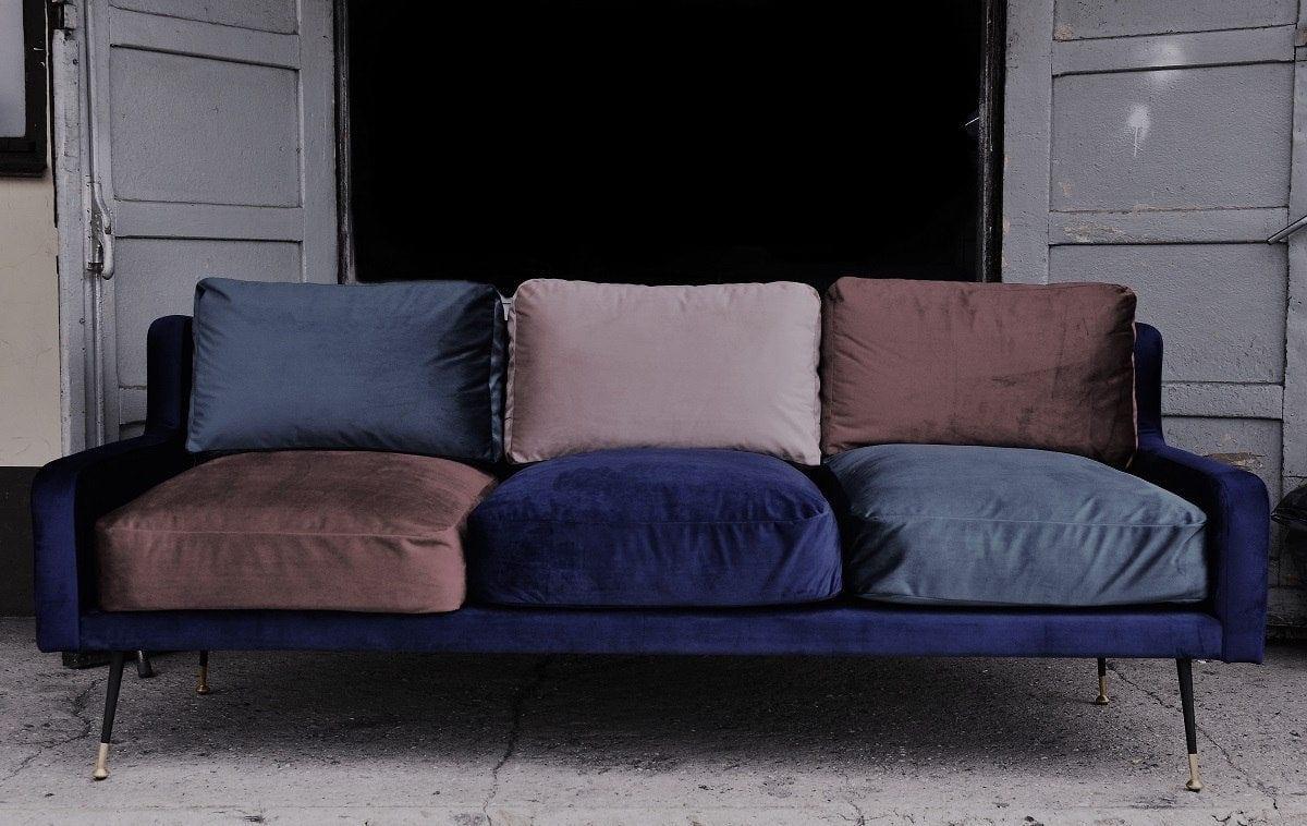 Sofa PLUM 4 niebieski Happy Barok    Eye on Design