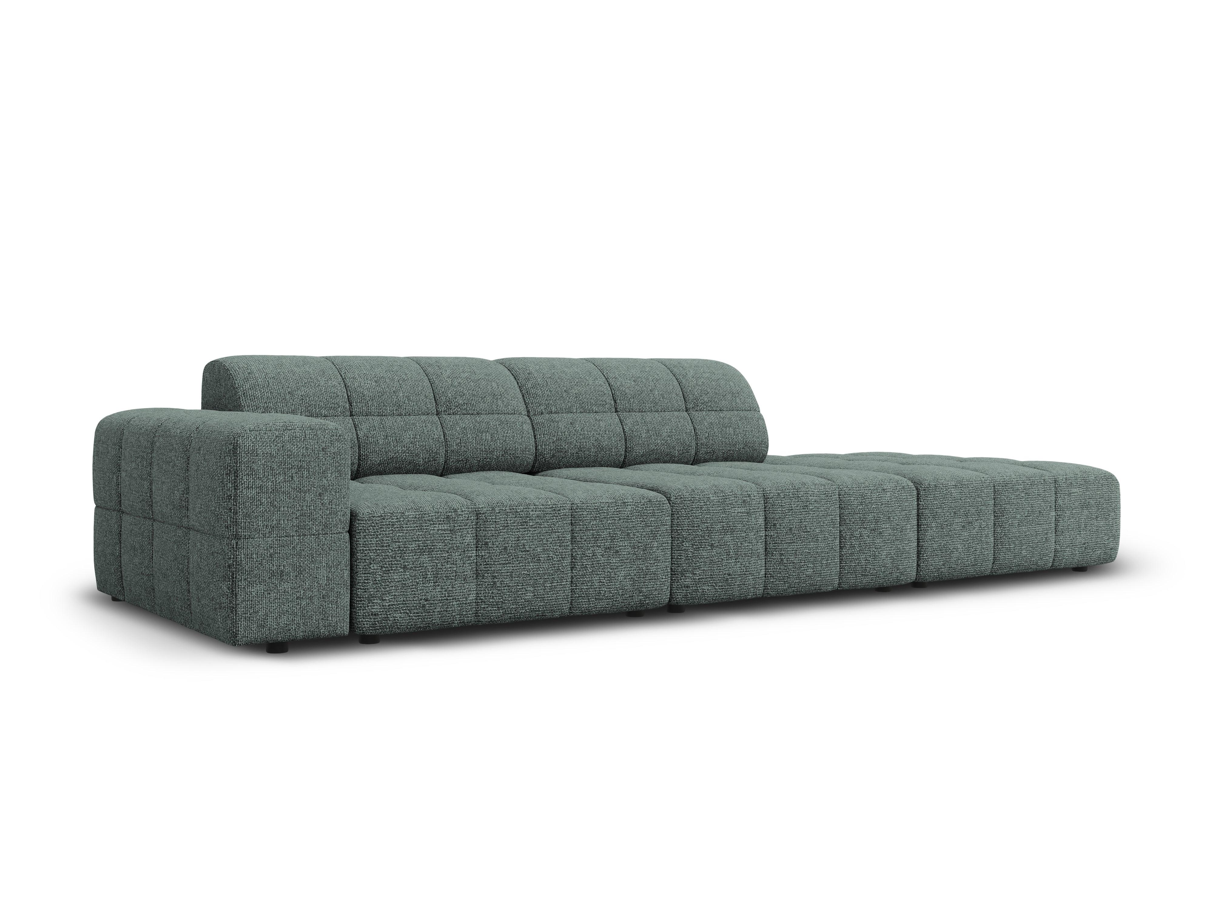 Sofa prawostronna 3-osobowa CHICAGO petrol szenil Cosmopolitan Design    Eye on Design