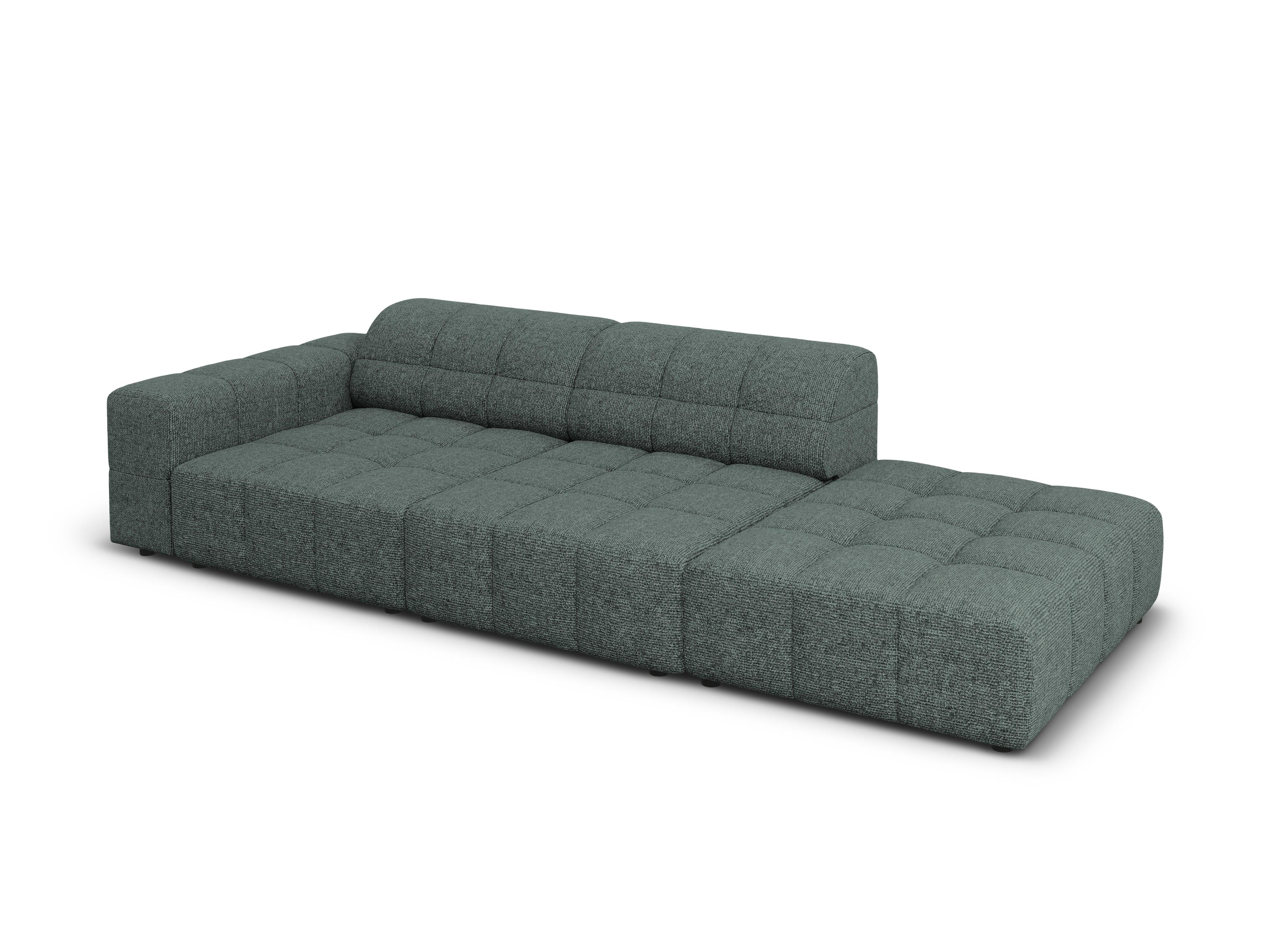 Sofa prawostronna 3-osobowa CHICAGO petrol szenil Cosmopolitan Design    Eye on Design