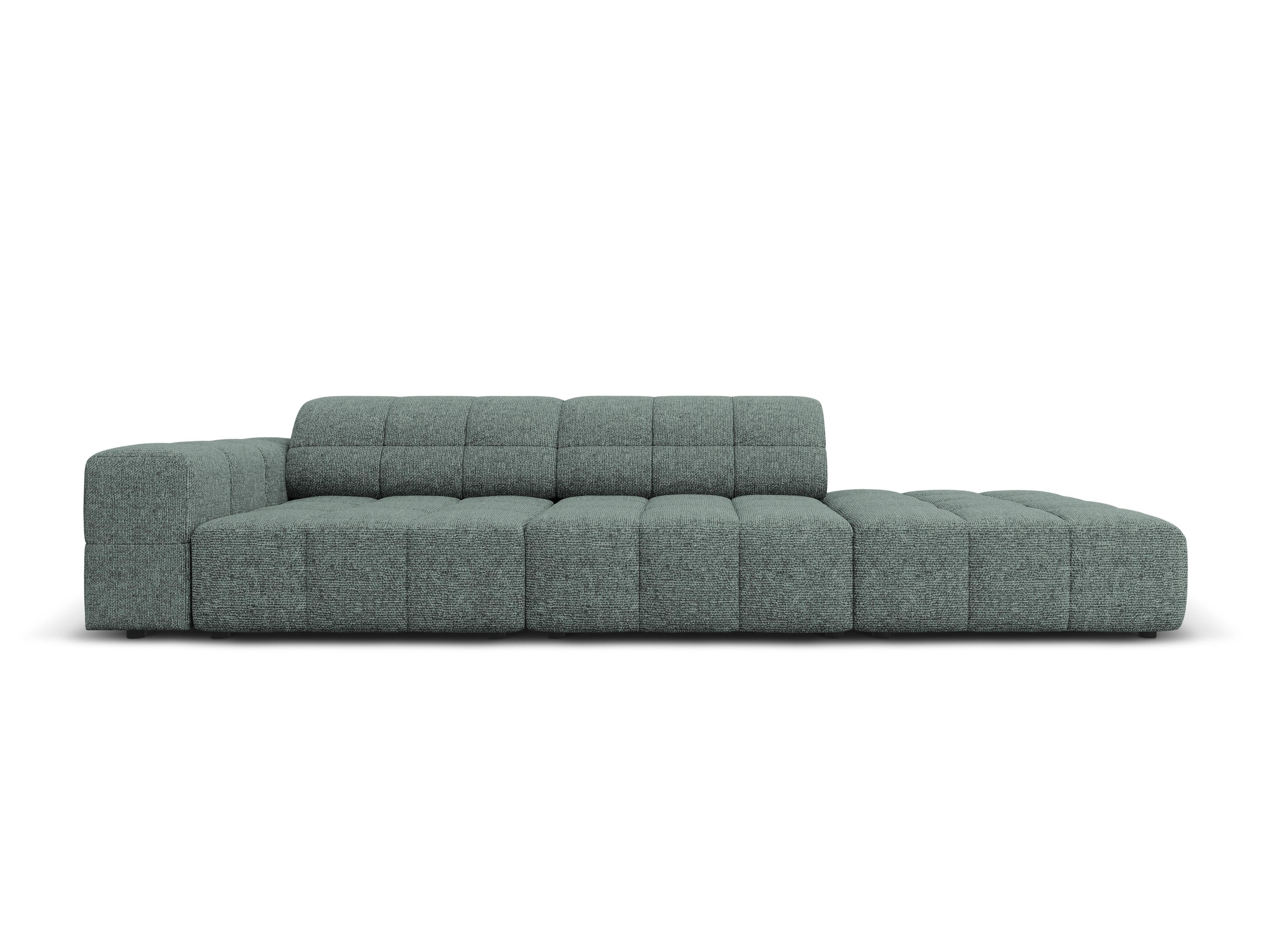 Sofa prawostronna 3-osobowa CHICAGO petrol szenil Cosmopolitan Design    Eye on Design