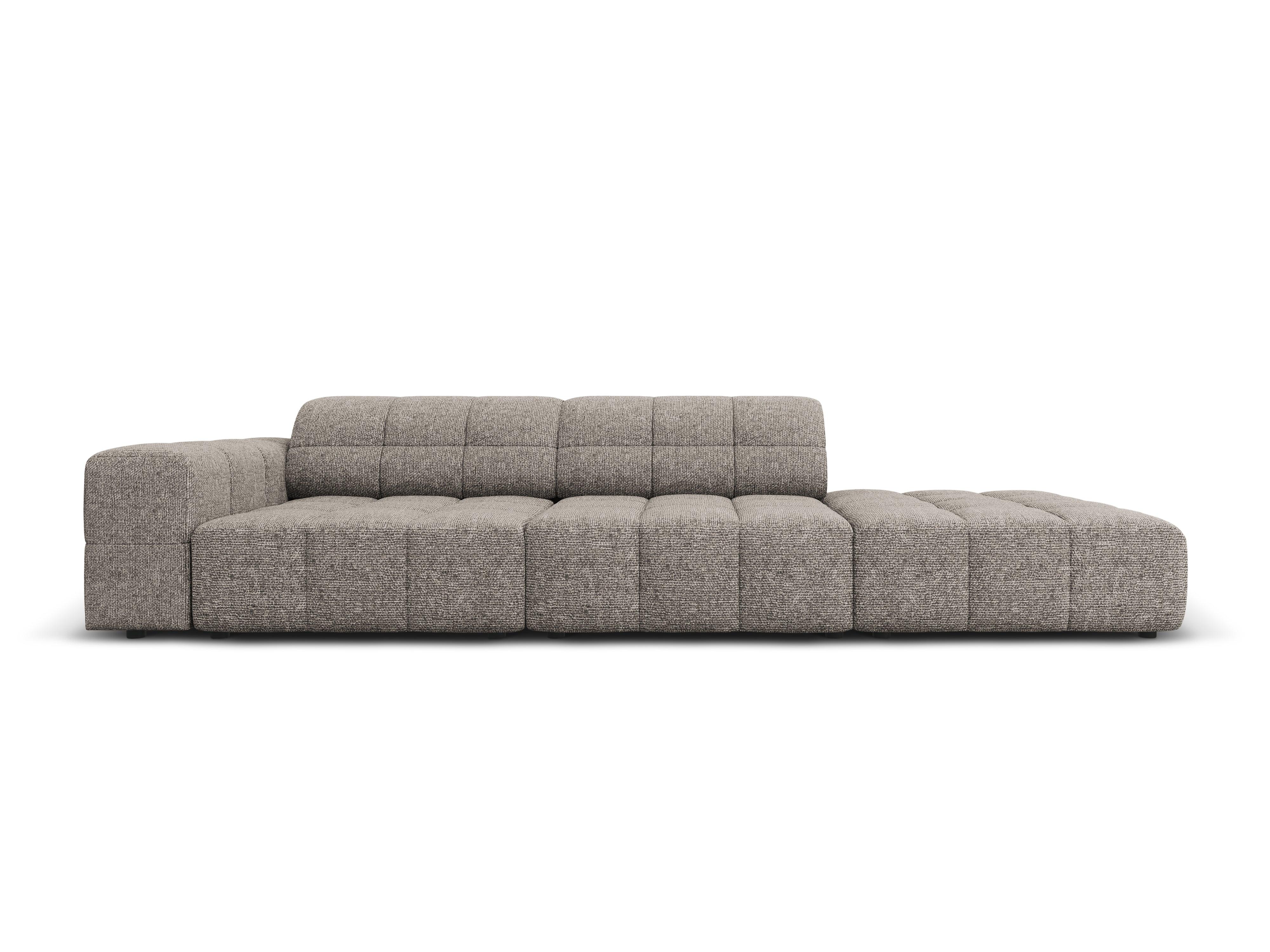 Sofa prawostronna 3-osobowa CHICAGO szary szenil Cosmopolitan Design    Eye on Design