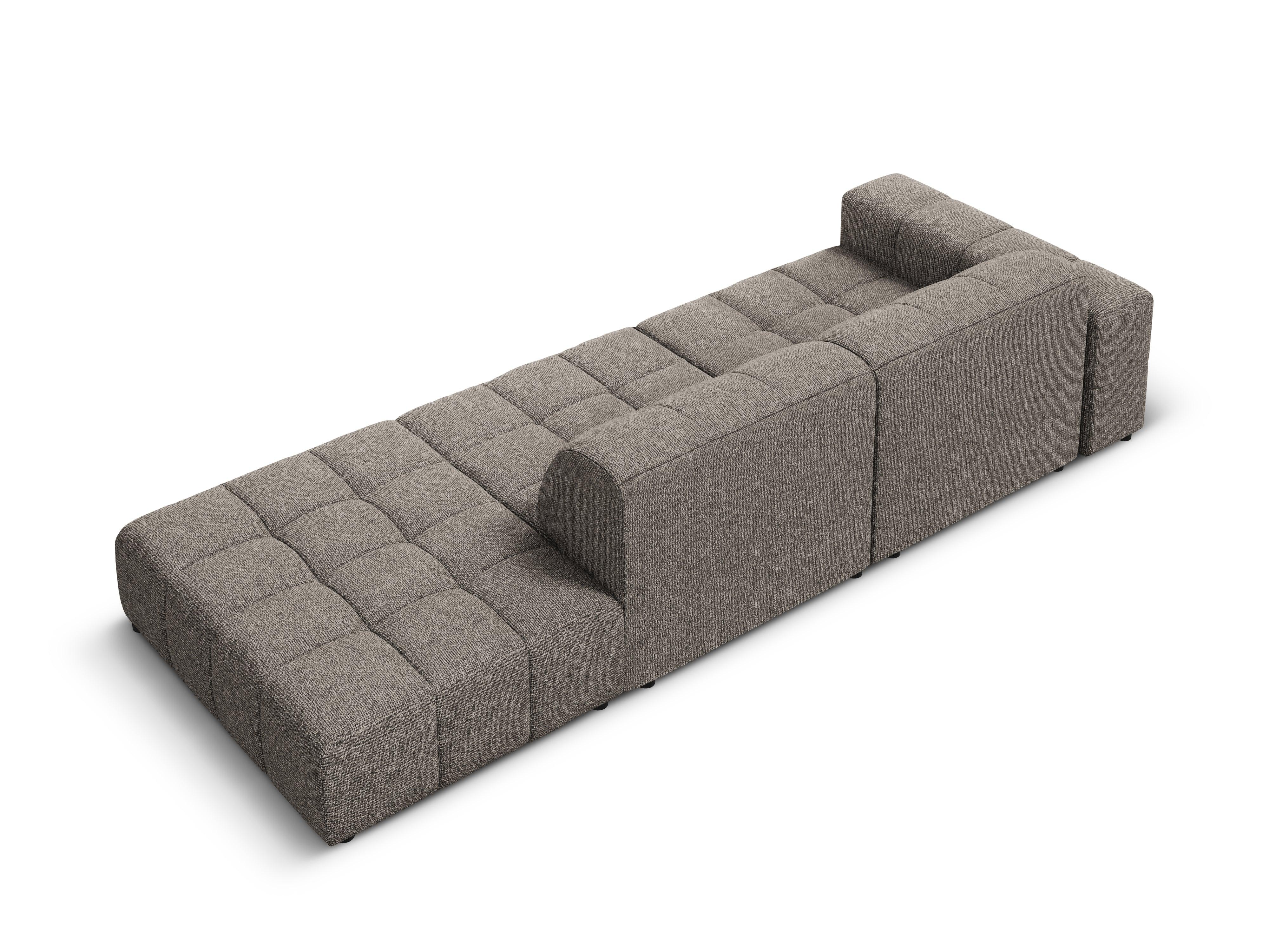 Sofa prawostronna 3-osobowa CHICAGO szary szenil Cosmopolitan Design    Eye on Design