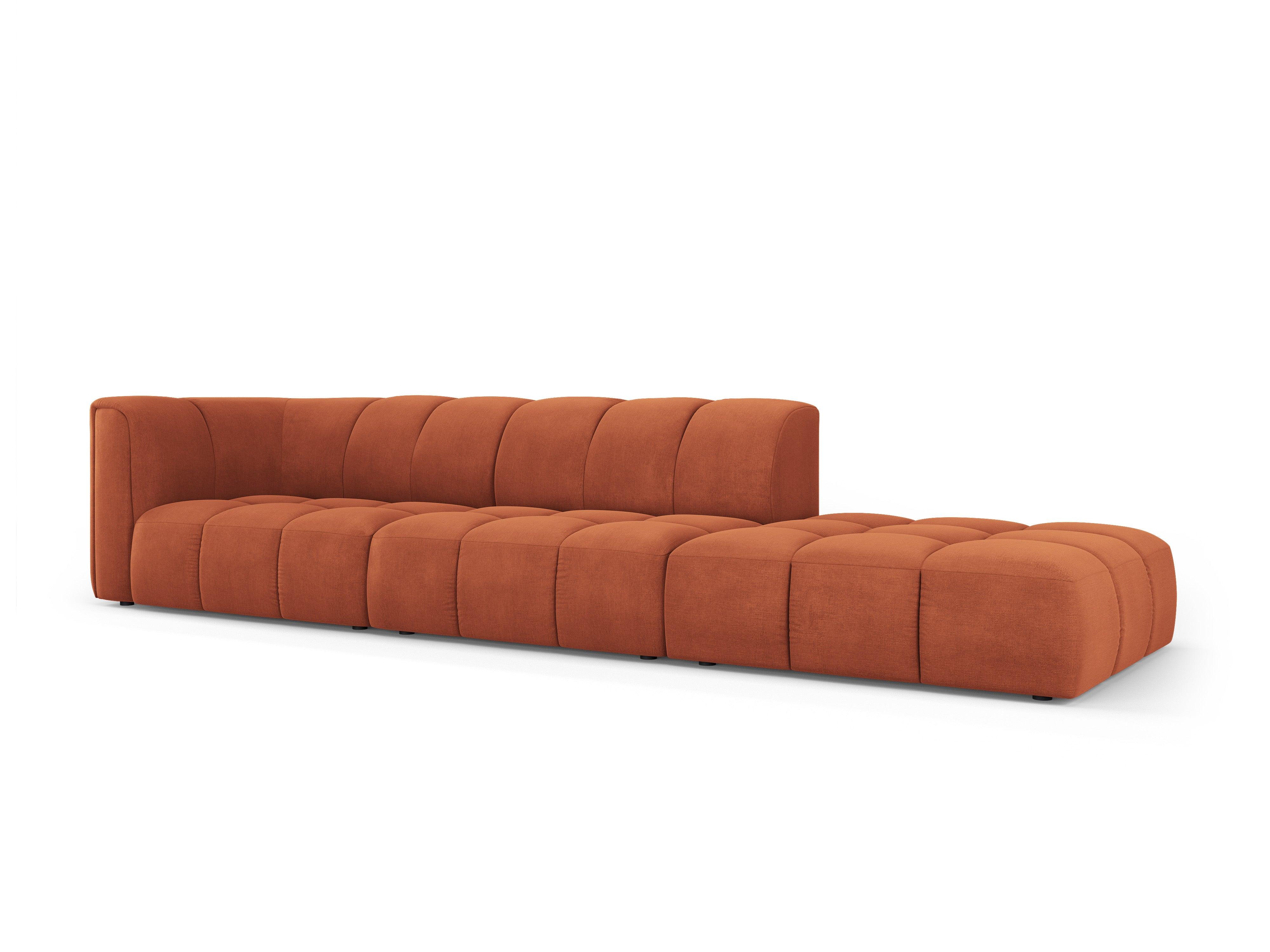 Sofa prawostronna FRANCESCA terracotta szenil Milo Casa    Eye on Design