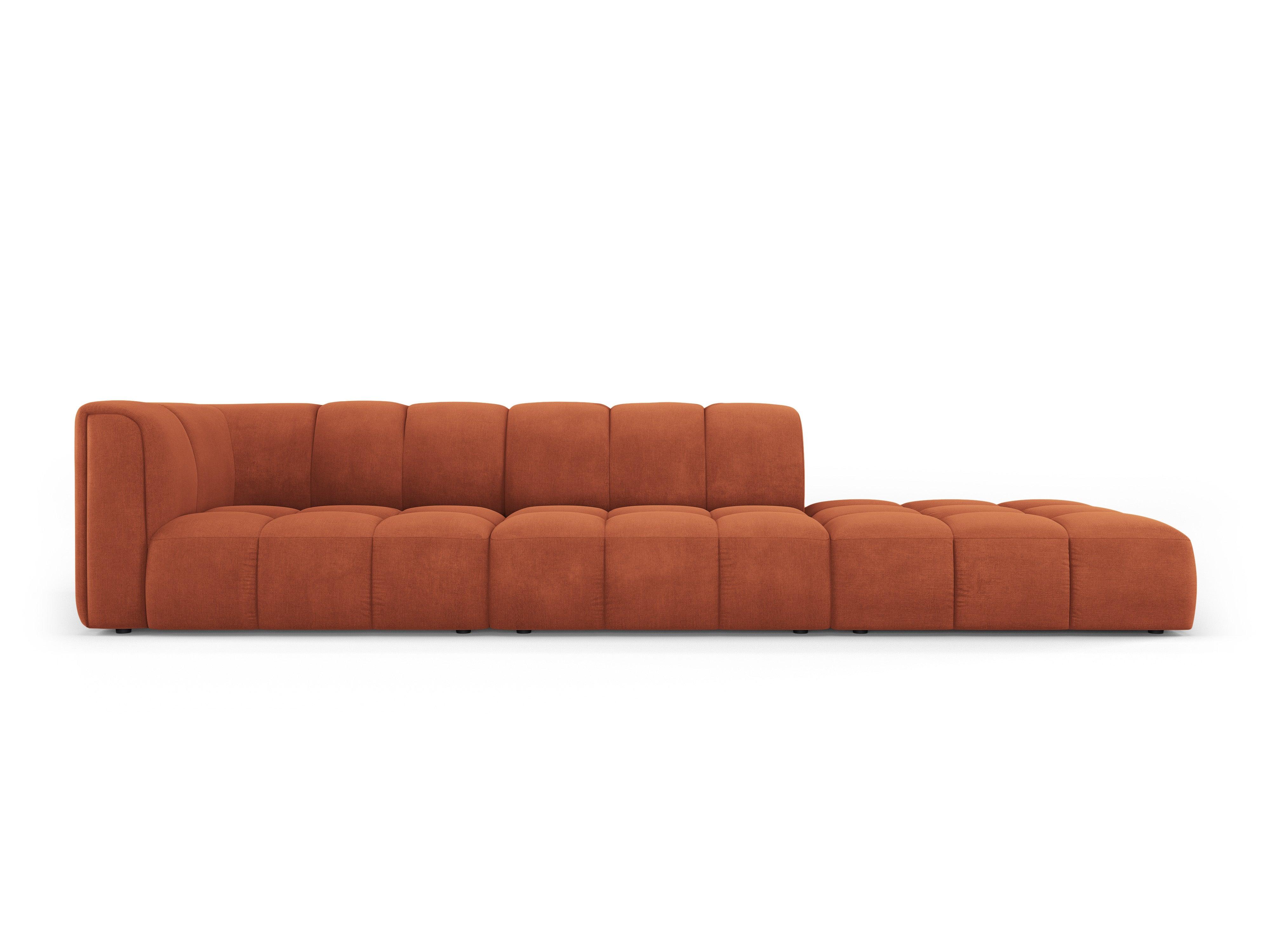 Sofa prawostronna FRANCESCA terracotta szenil Milo Casa    Eye on Design