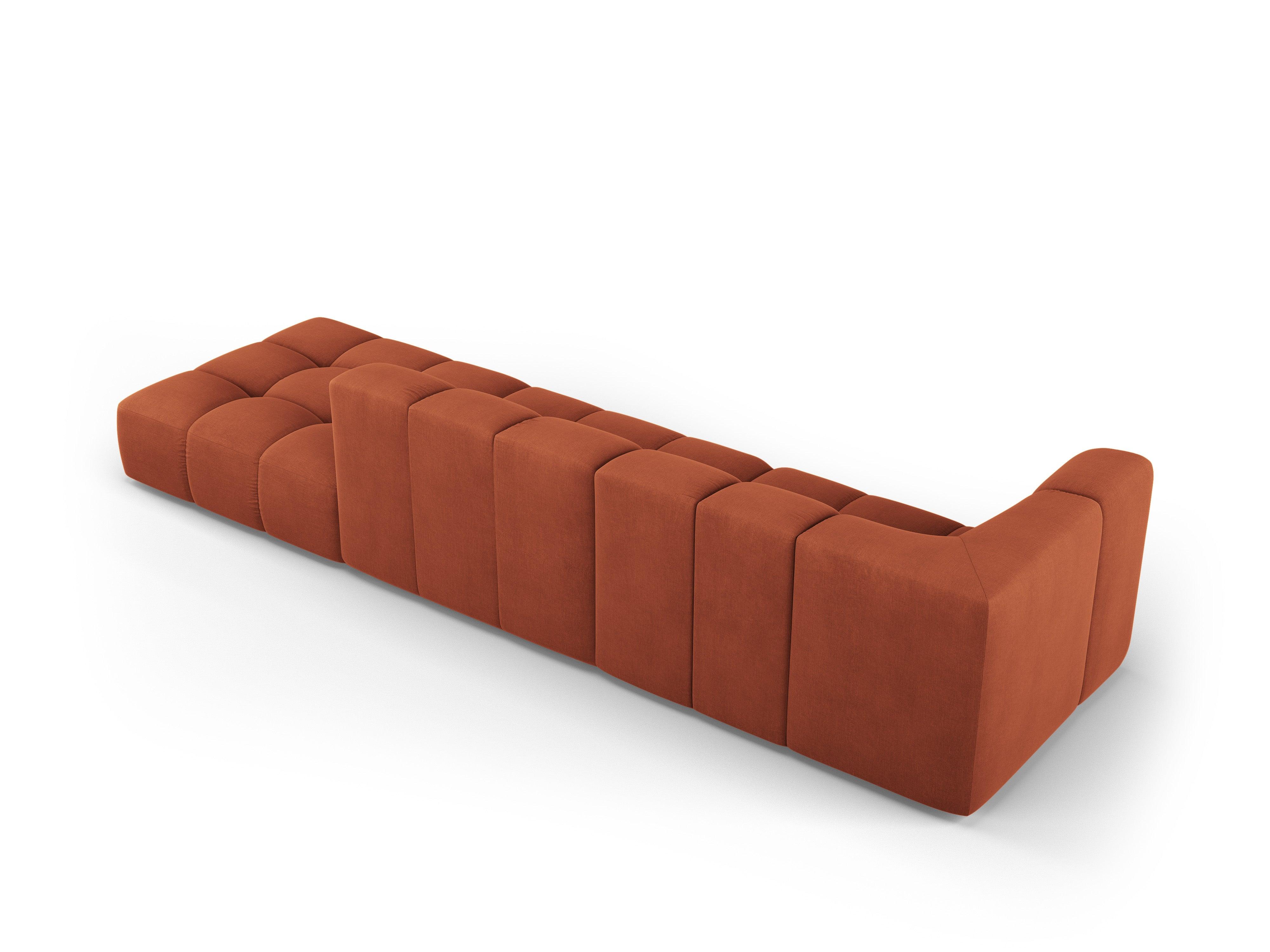 Sofa prawostronna FRANCESCA terracotta szenil Milo Casa    Eye on Design