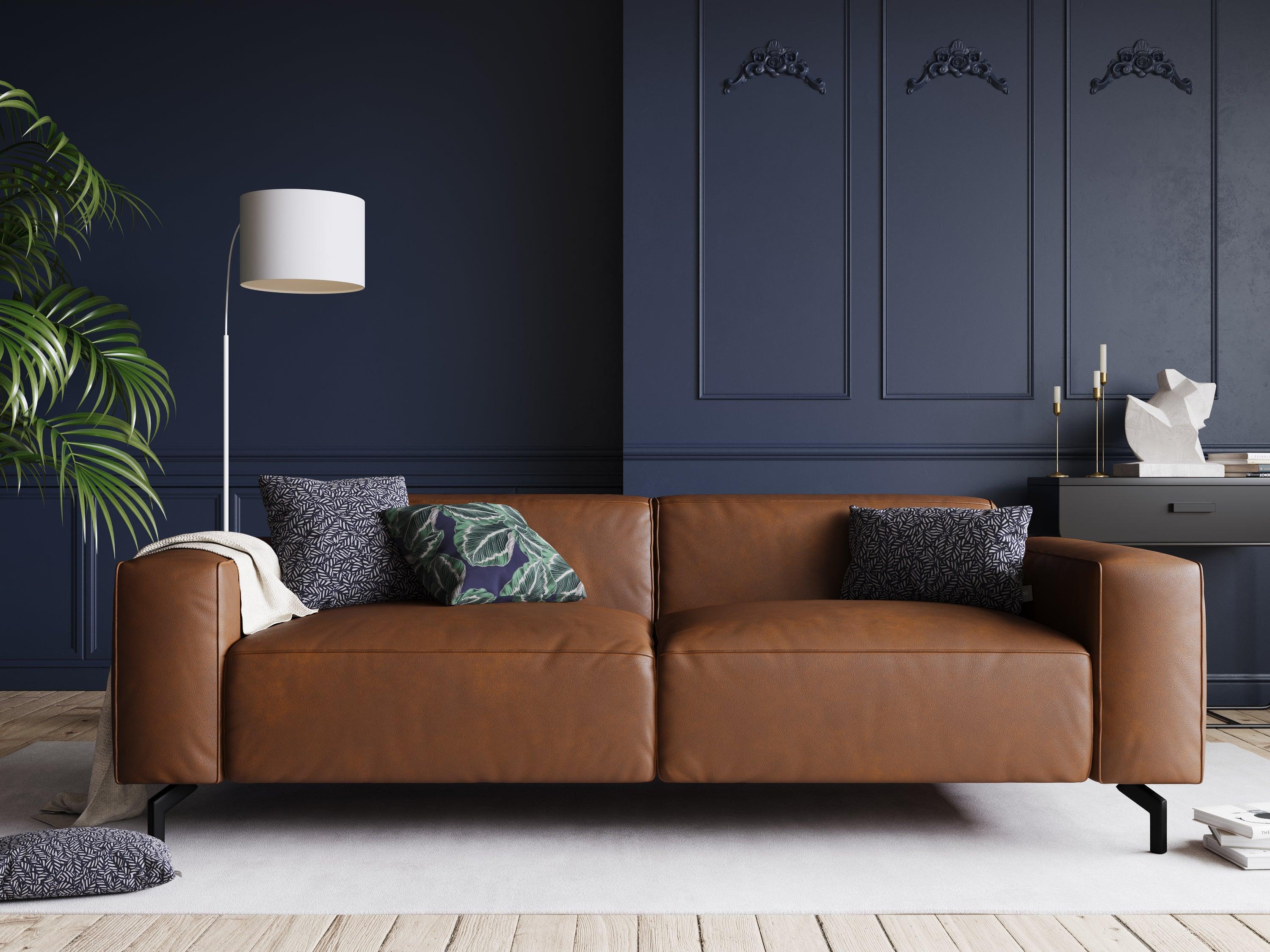 Sofa skórzana 3-osobowa PARADIS brązowy CXL by Christian Lacroix    Eye on Design
