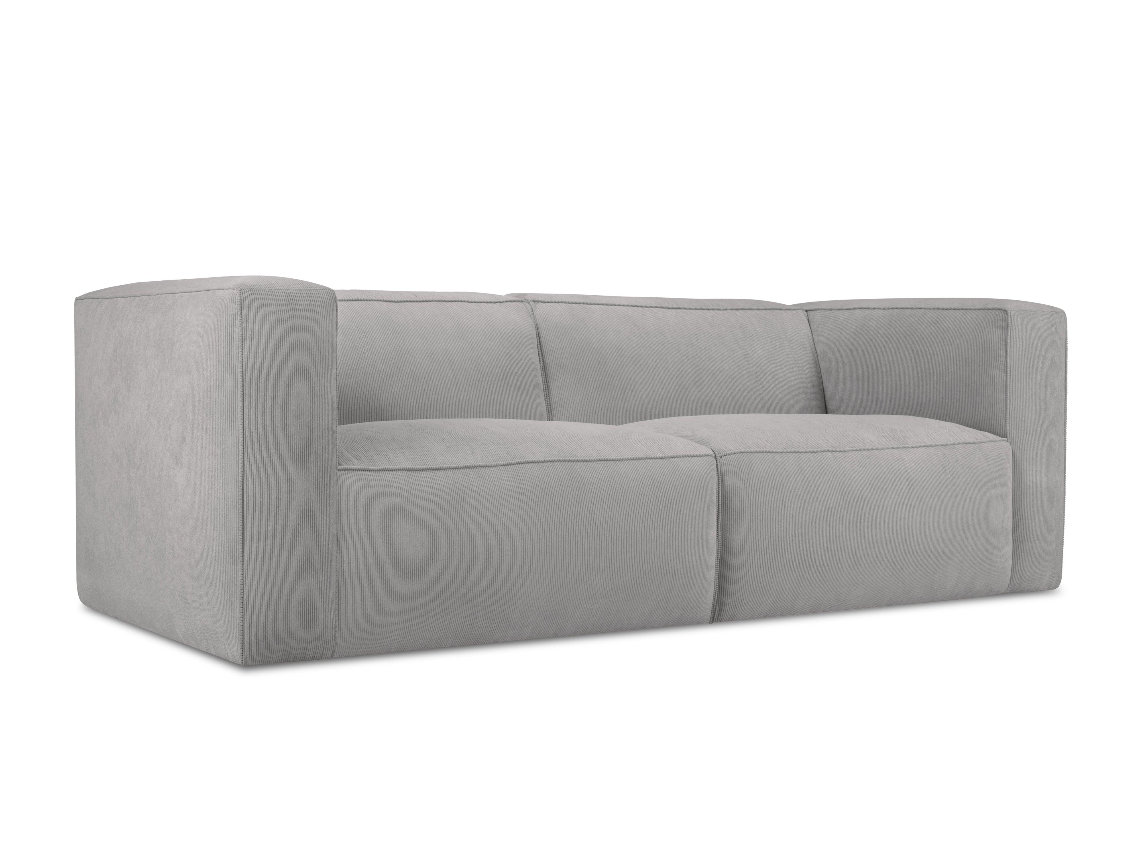 Sofa sztruksowa 3-osobowa MUSE jasnoszary CXL by Christian Lacroix    Eye on Design