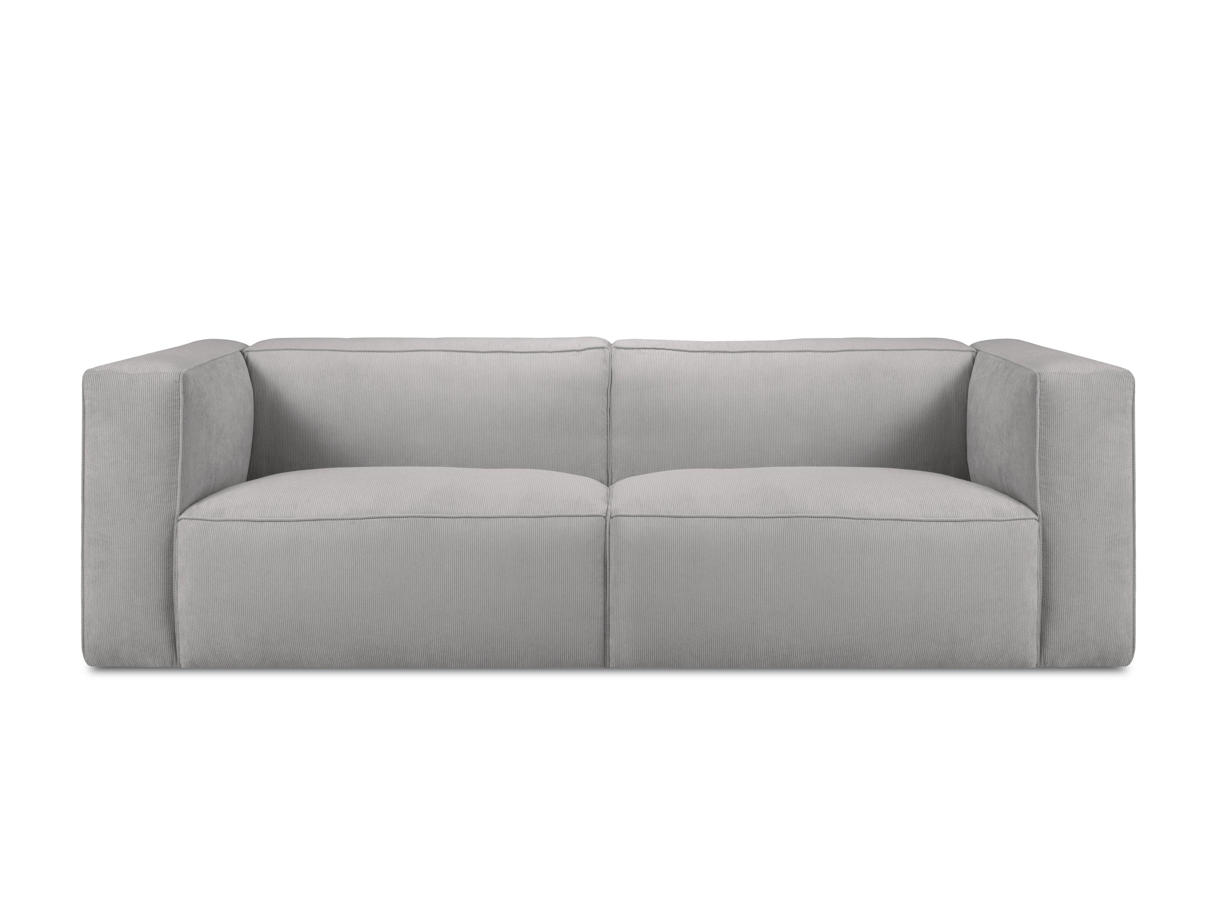 Sofa sztruksowa 3-osobowa MUSE jasnoszary CXL by Christian Lacroix    Eye on Design