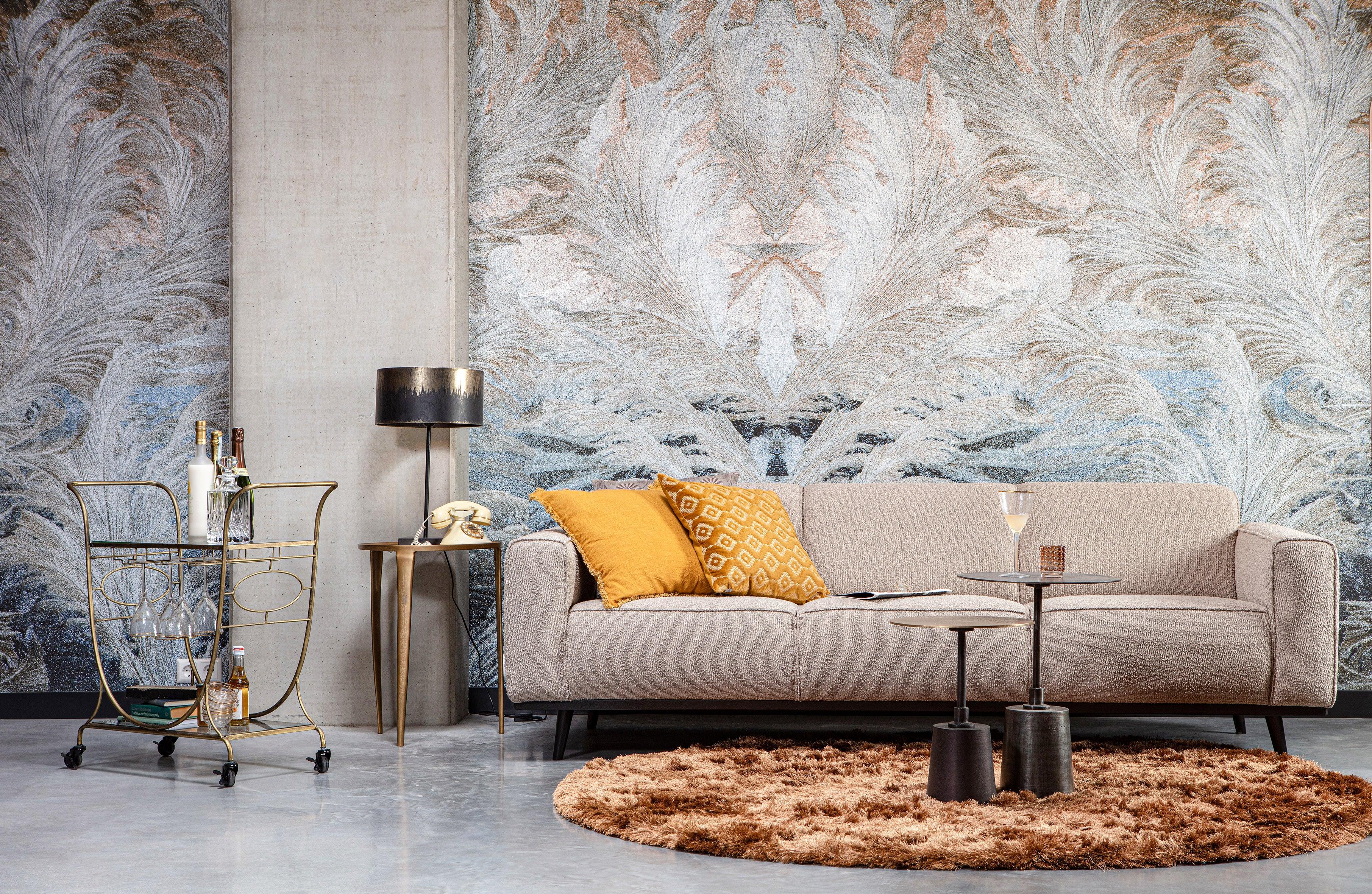 Sofa sztruksowa 3-osobowa STATEMENT brązowy Be Pure    Eye on Design