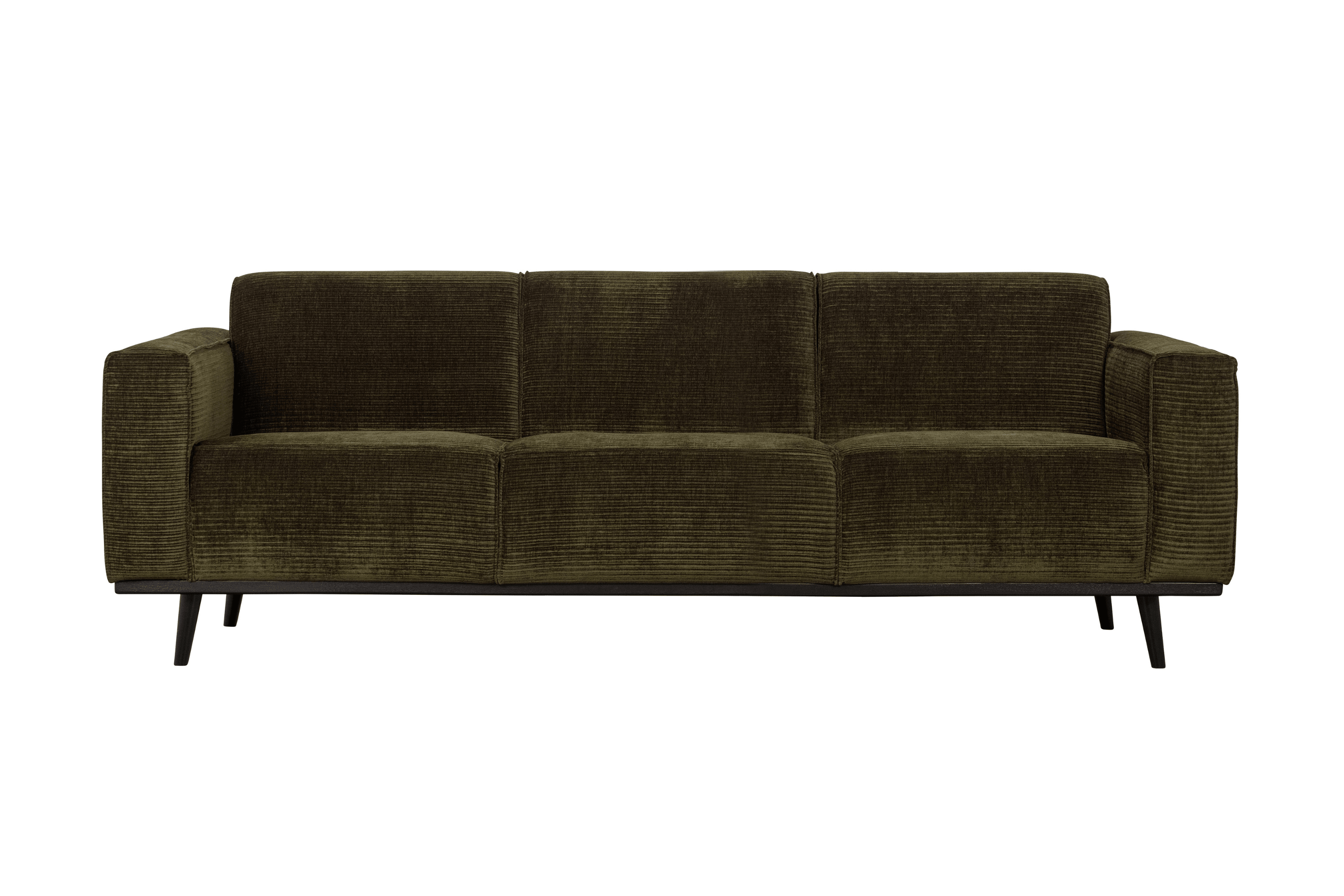 Sofa sztruksowa 3-osobowa STATEMENT ciemnozielony Be Pure    Eye on Design