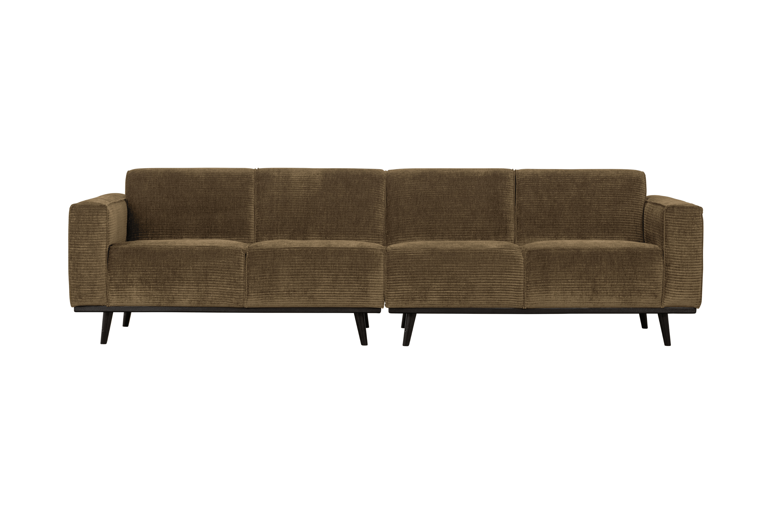 Sofa sztruksowa 4-osobowa STATEMENT brązowy Be Pure 280 cm   Eye on Design