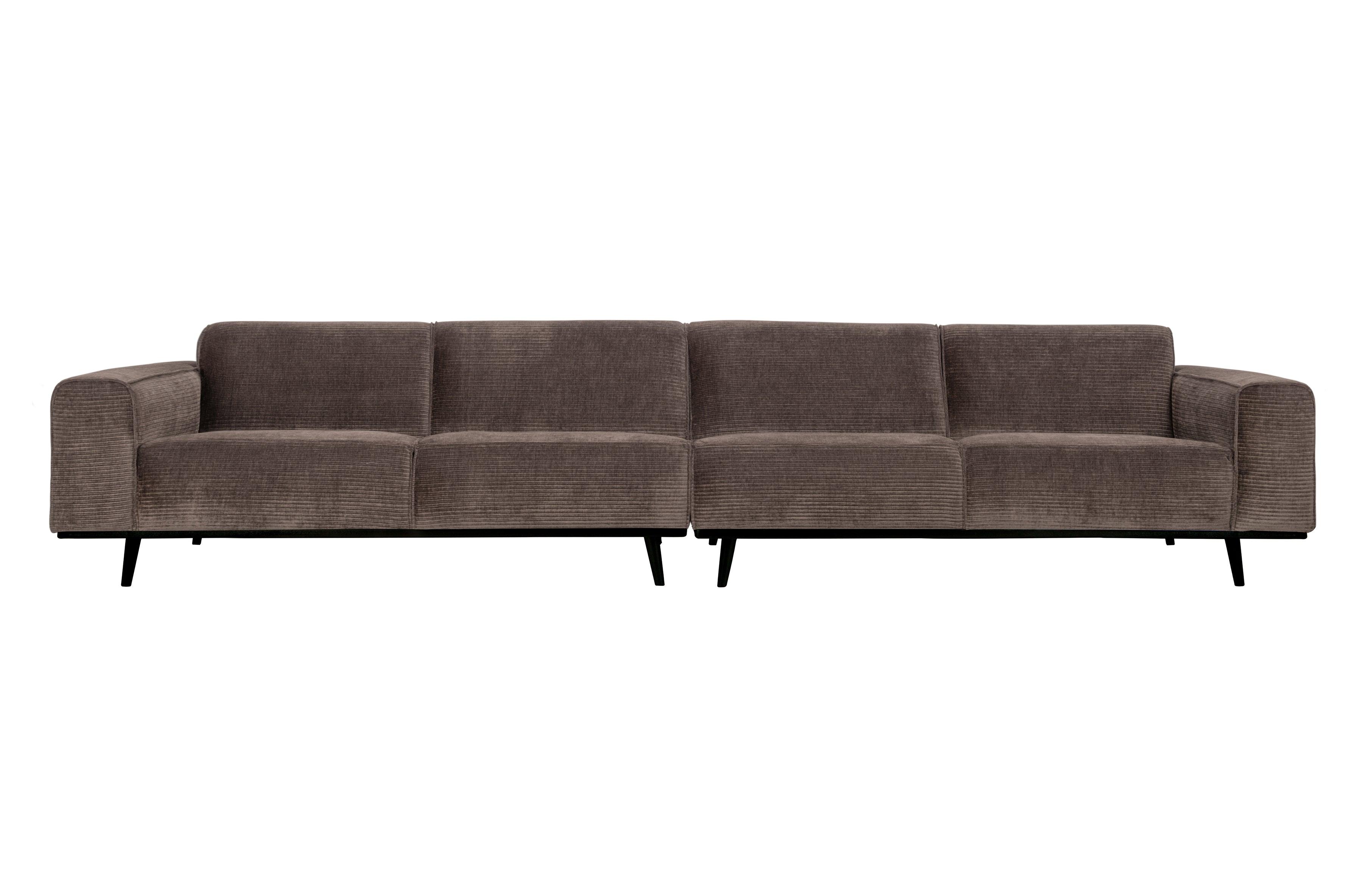 Sofa sztruksowa 4-osobowa STATEMENT ciemnobeżowy Be Pure 372 cm   Eye on Design