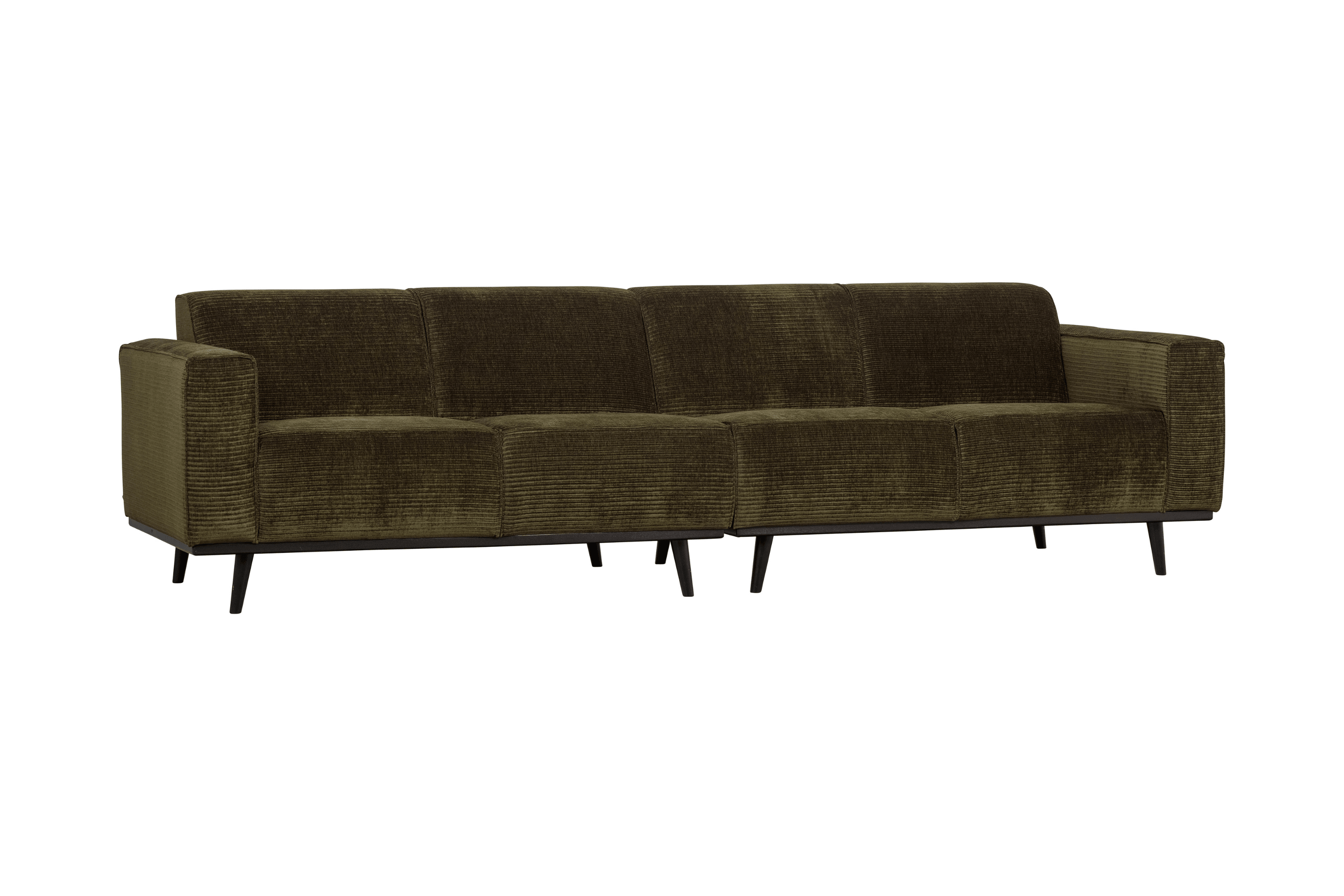 Sofa sztruksowa 4-osobowa STATEMENT ciemnozielony Be Pure 280 cm   Eye on Design