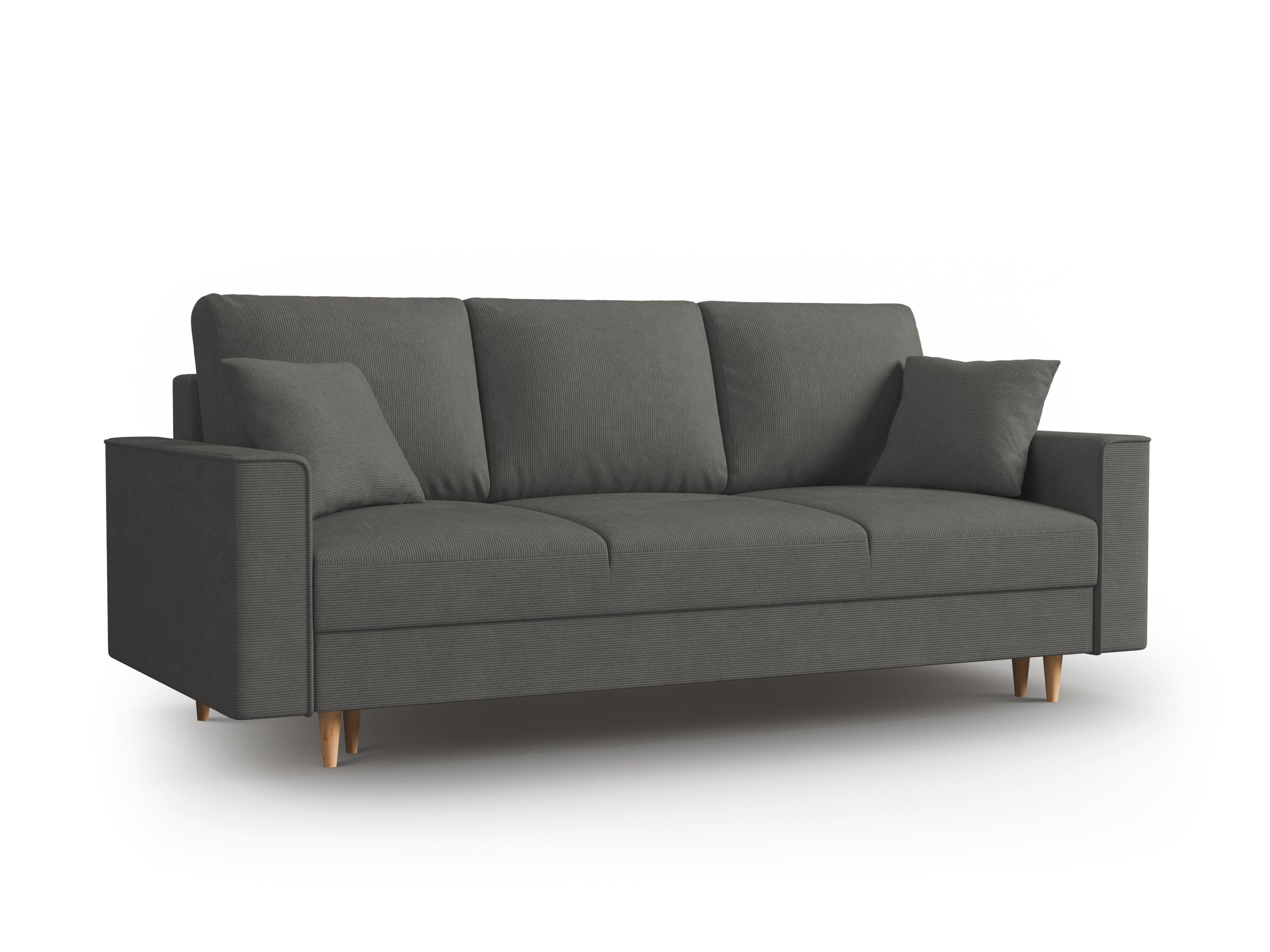 Sofa sztruksowa z funkcją spania CARTADERA ciemnoszary Mazzini Sofas    Eye on Design