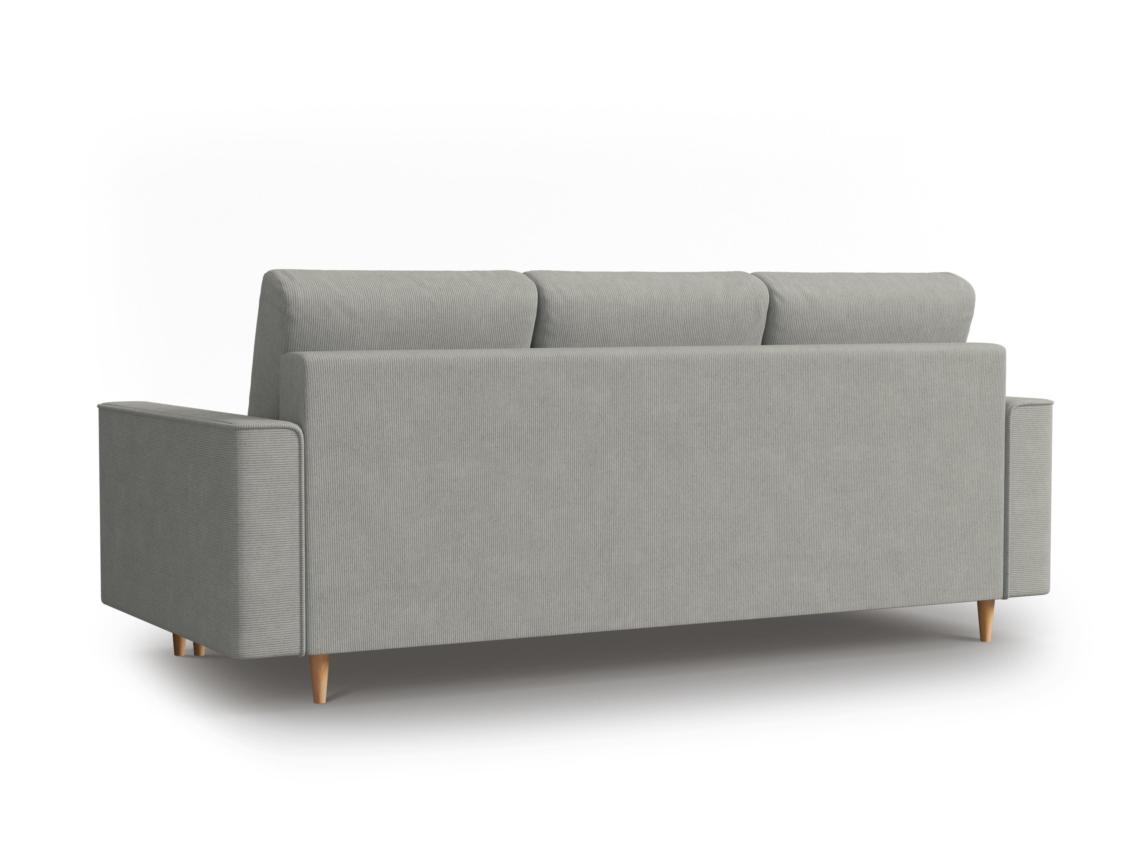 Sofa sztruksowa z funkcją spania CARTADERA jasnoszary Mazzini Sofas    Eye on Design