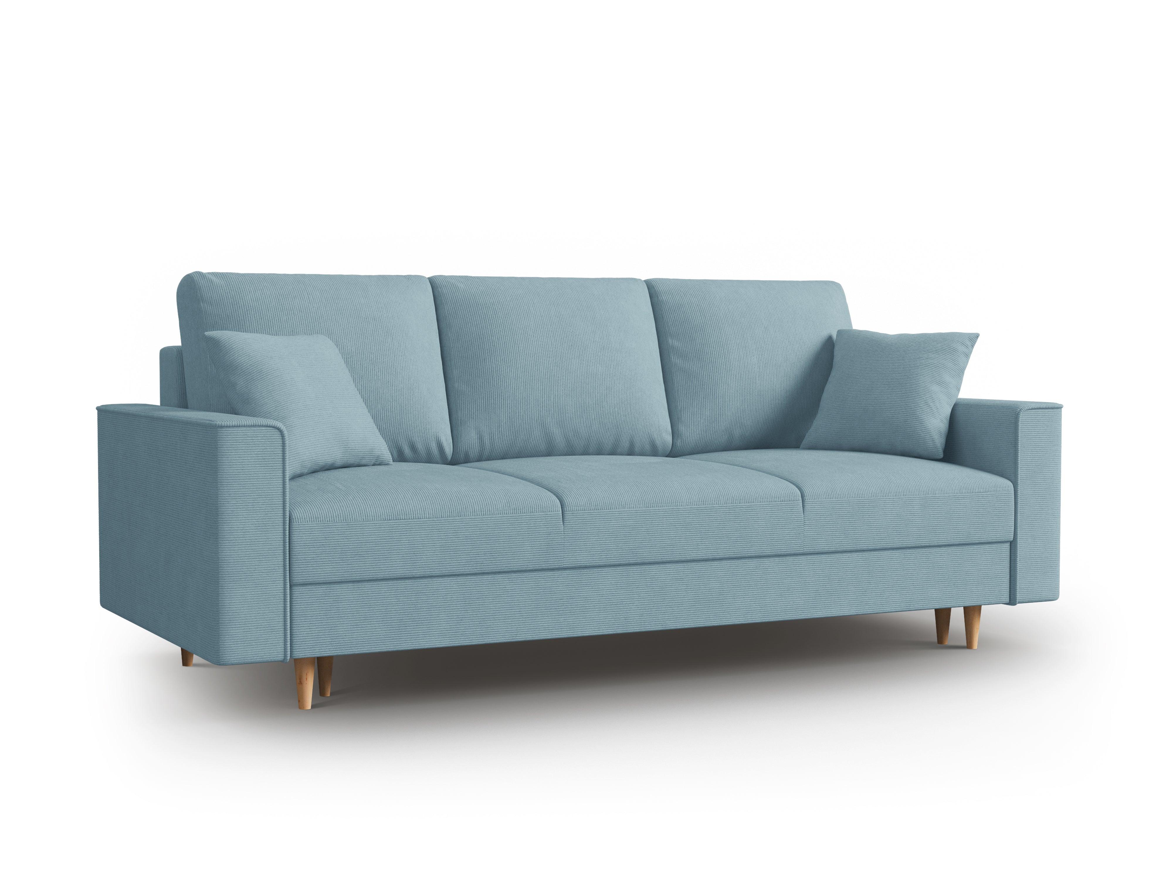 Sofa sztruksowa z funkcją spania CARTADERA niebieski Mazzini Sofas    Eye on Design