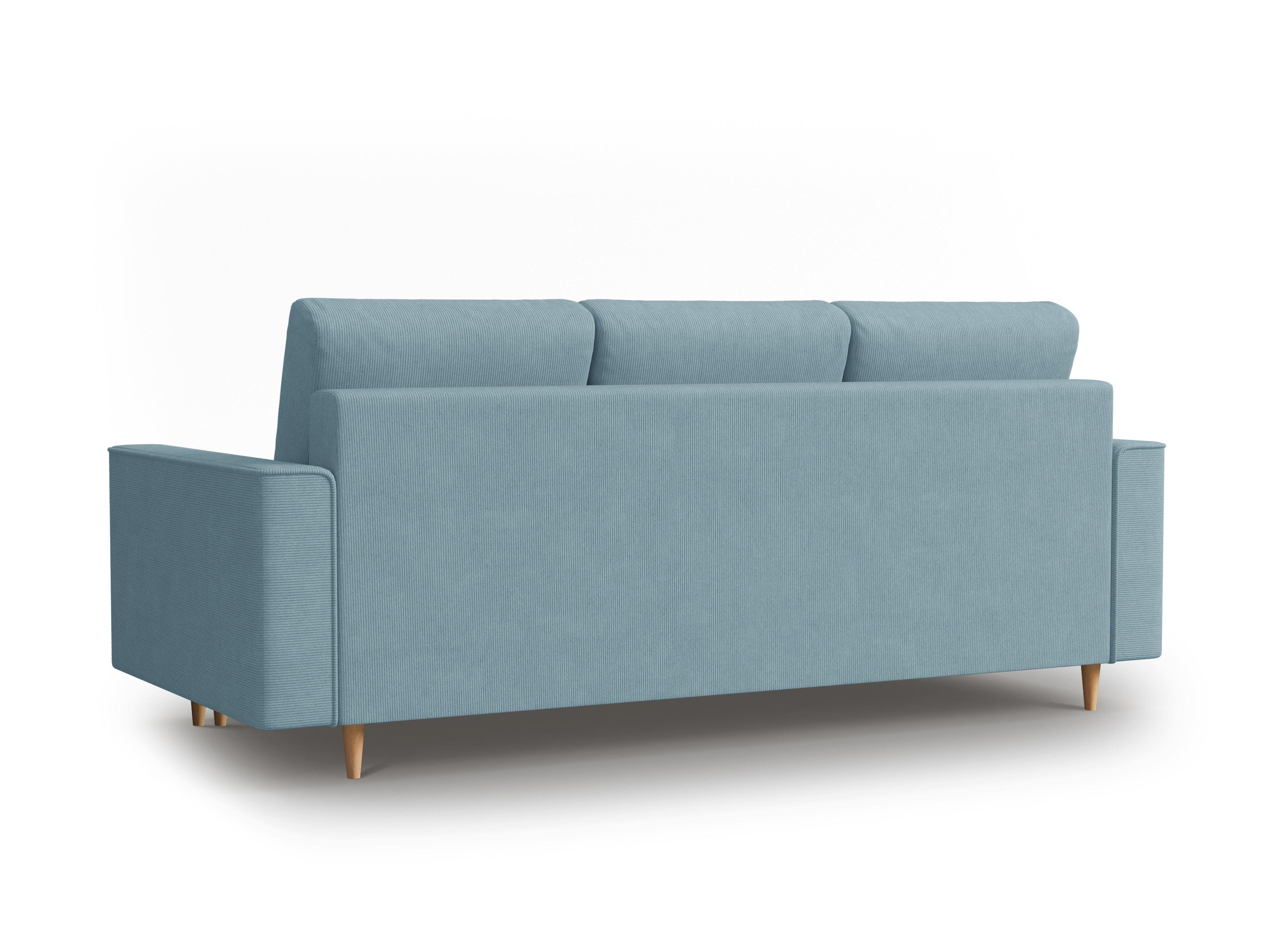 Sofa sztruksowa z funkcją spania CARTADERA niebieski Mazzini Sofas    Eye on Design