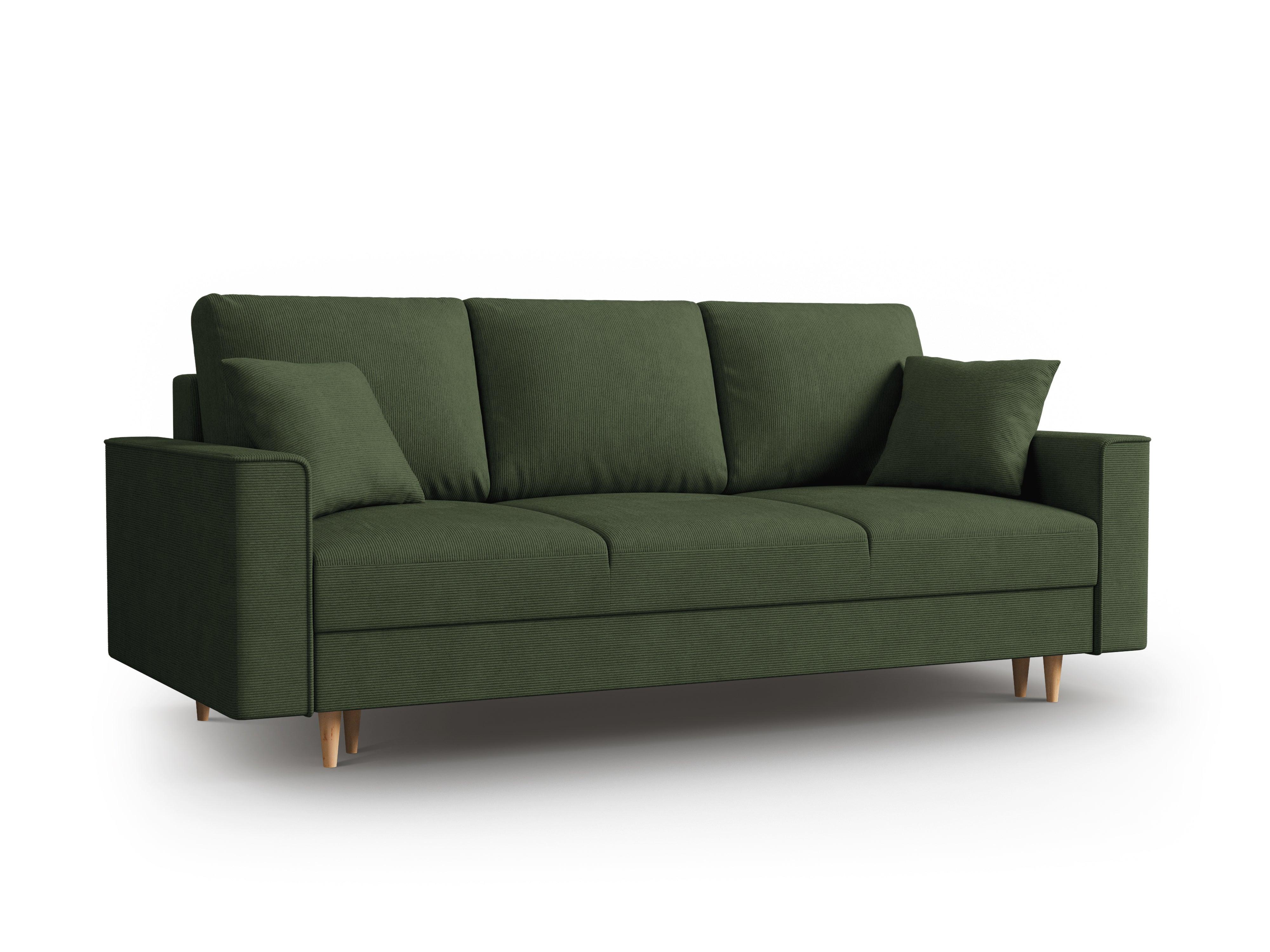 Sofa sztruksowa z funkcją spania CARTADERA zielony Mazzini Sofas    Eye on Design