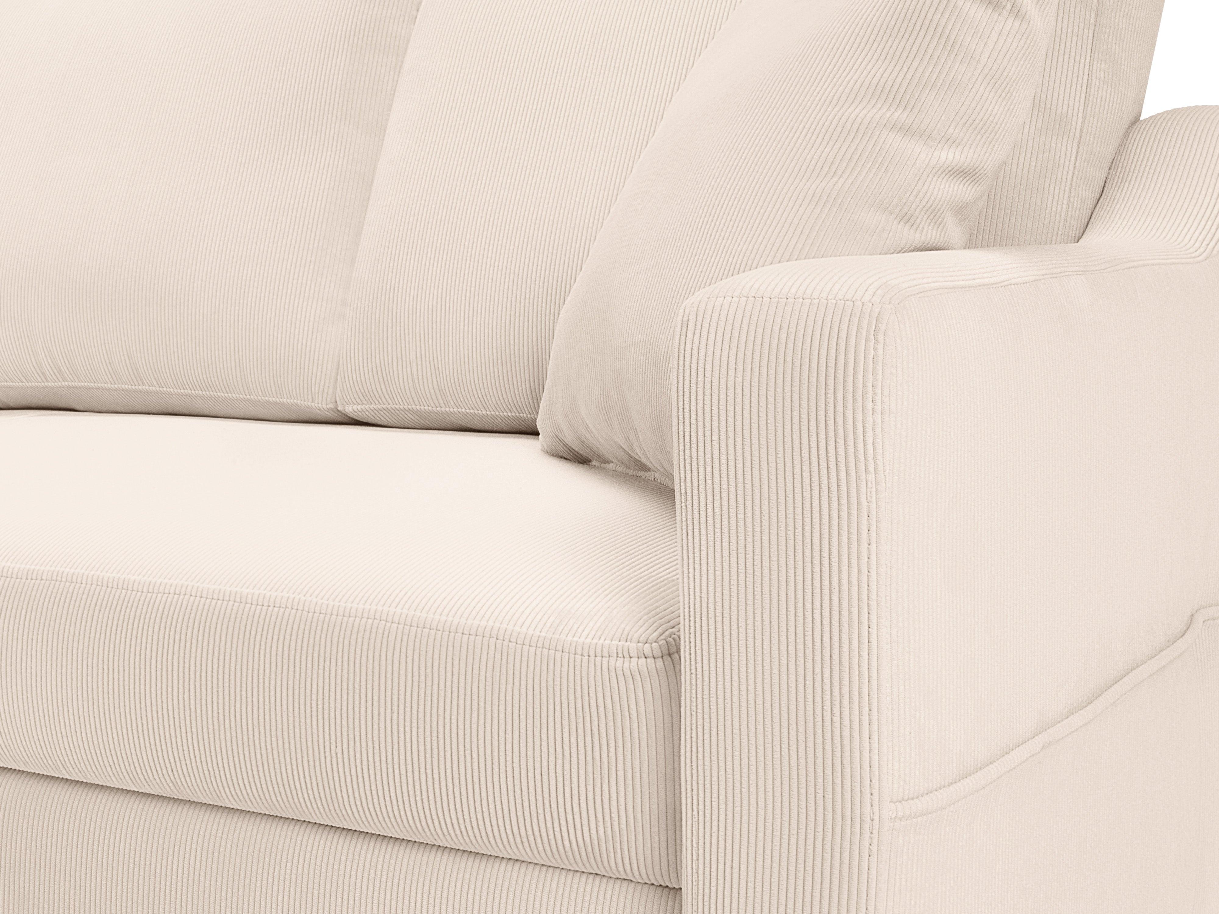 Sofa sztruksowa z funkcją spania ROSE beżowy Mazzini Sofas    Eye on Design