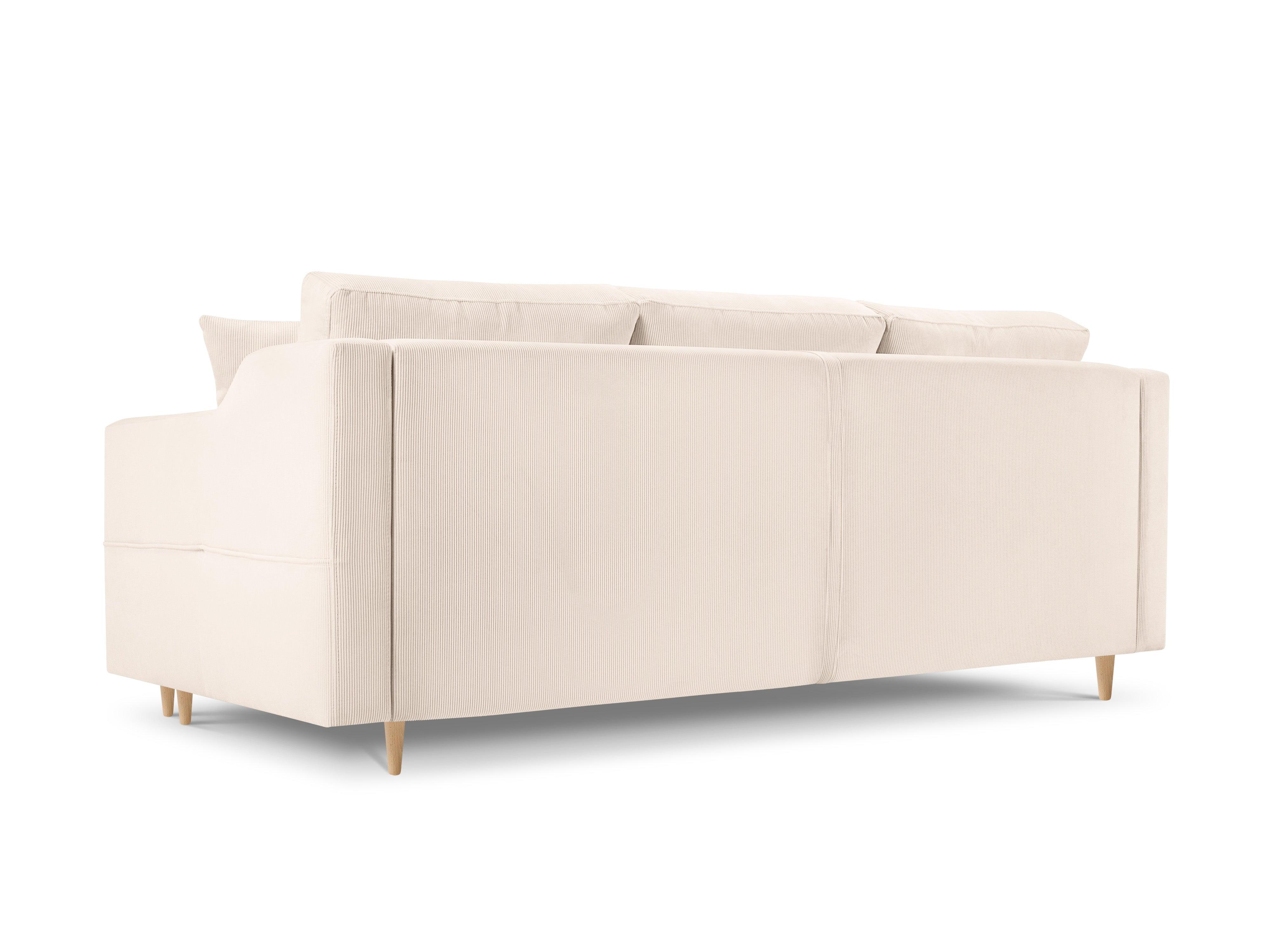 Sofa sztruksowa z funkcją spania ROSE beżowy Mazzini Sofas    Eye on Design