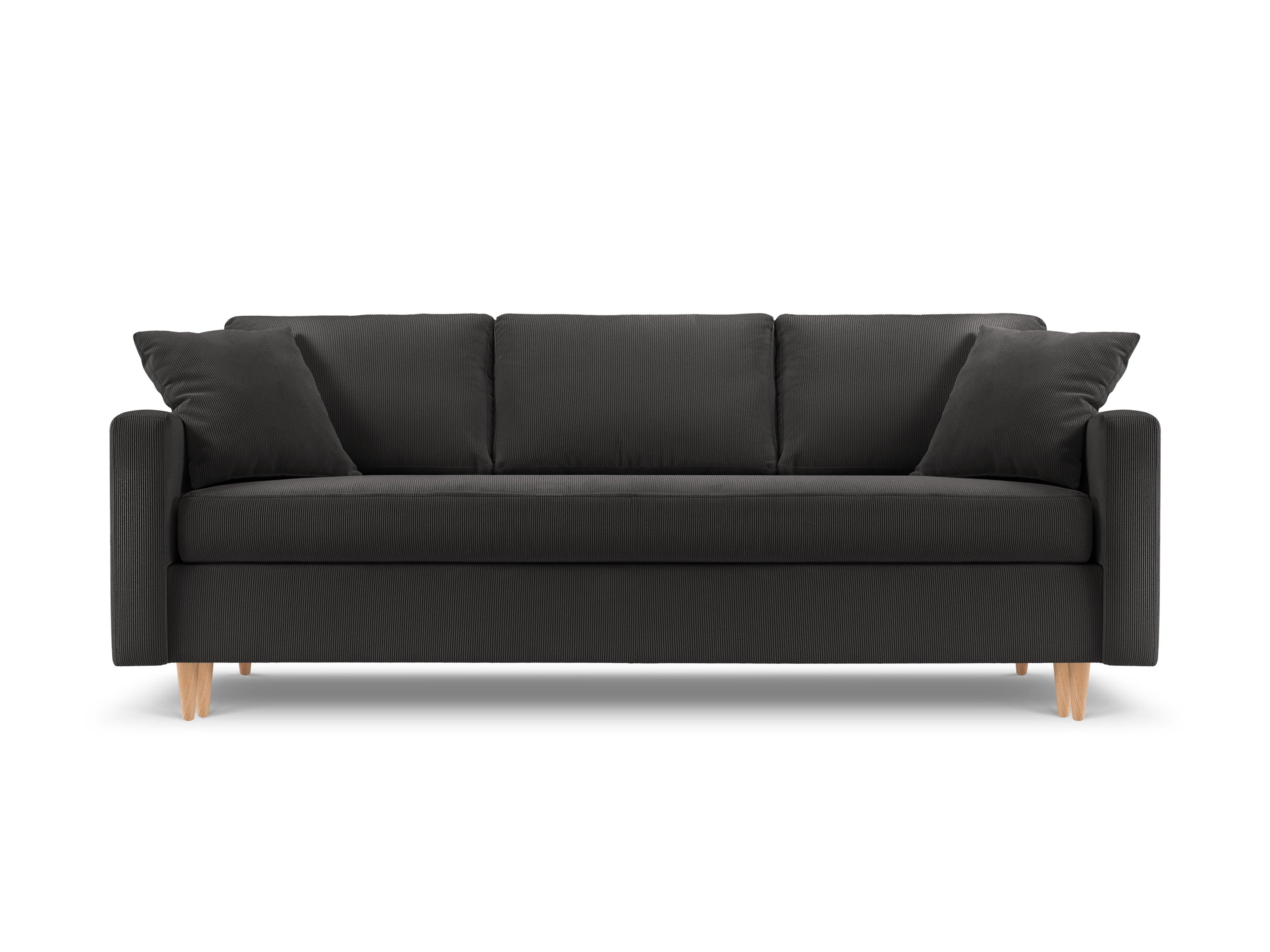 Sofa sztruksowa z funkcją spania ROSE ciemnoszary Mazzini Sofas    Eye on Design