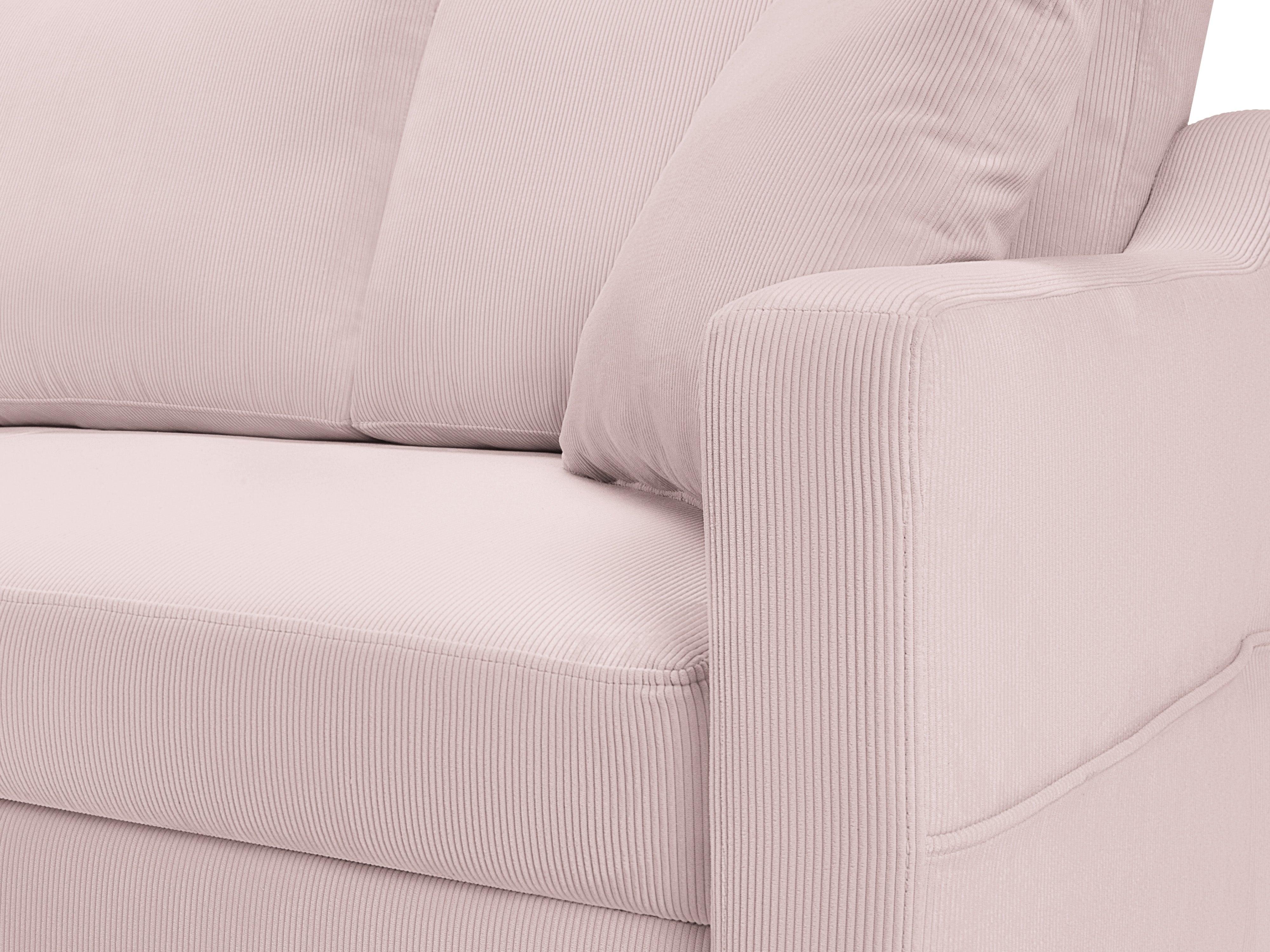 Sofa sztruksowa z funkcją spania ROSE różowy Mazzini Sofas    Eye on Design