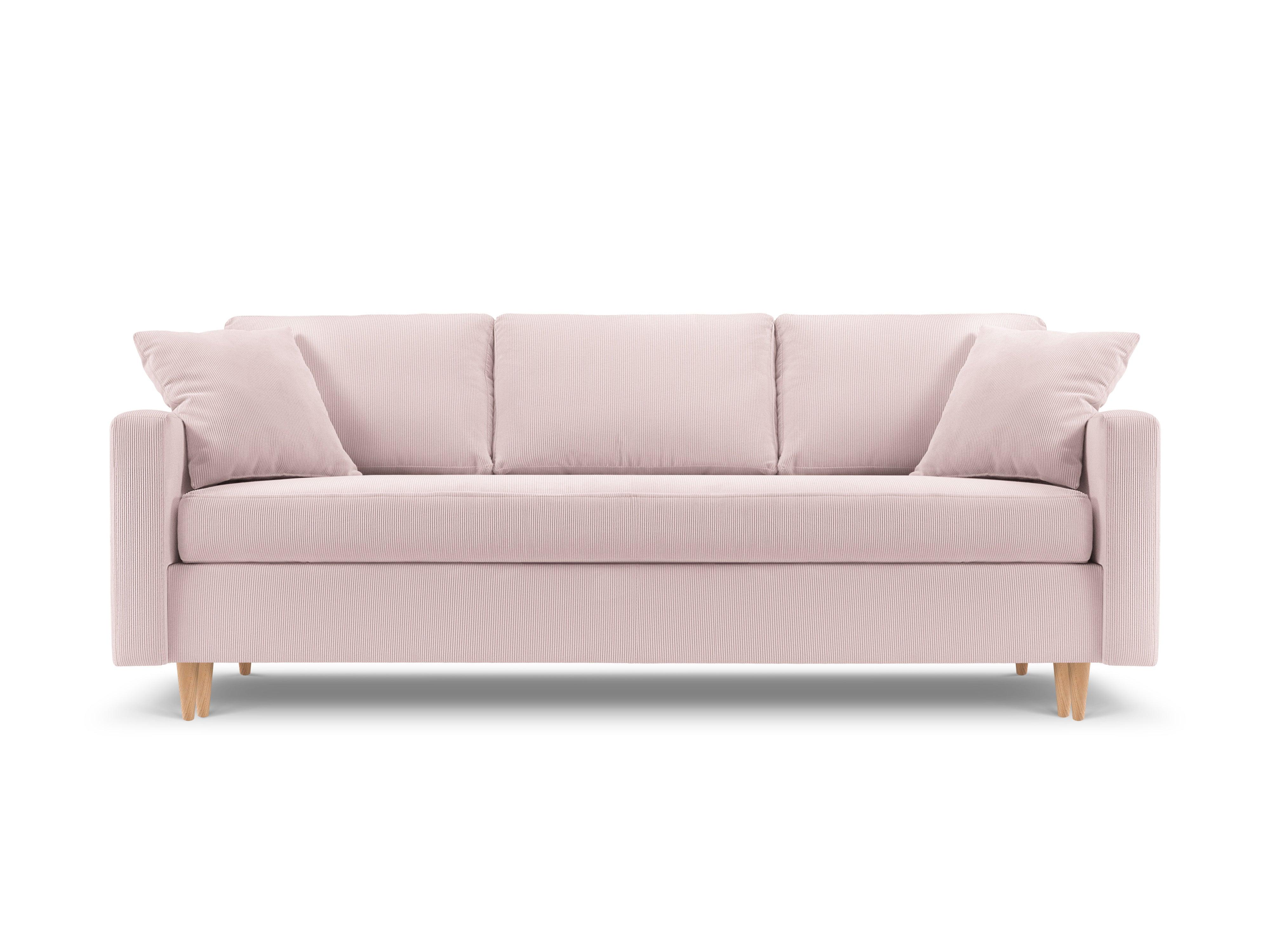 Sofa sztruksowa z funkcją spania ROSE różowy Mazzini Sofas    Eye on Design