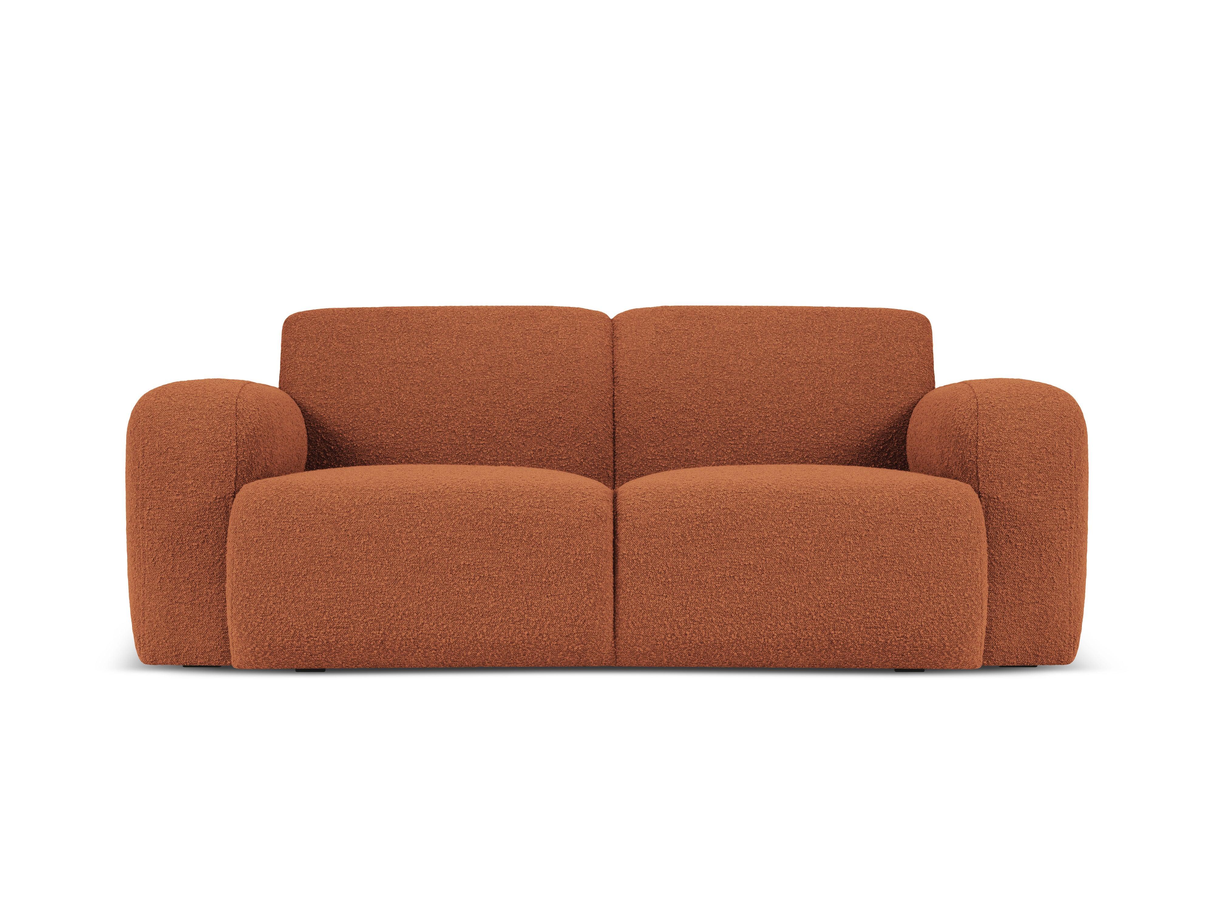 Sofa w tkaninie boucle 2-osobowa LOLA brązowy Windsor & Co    Eye on Design