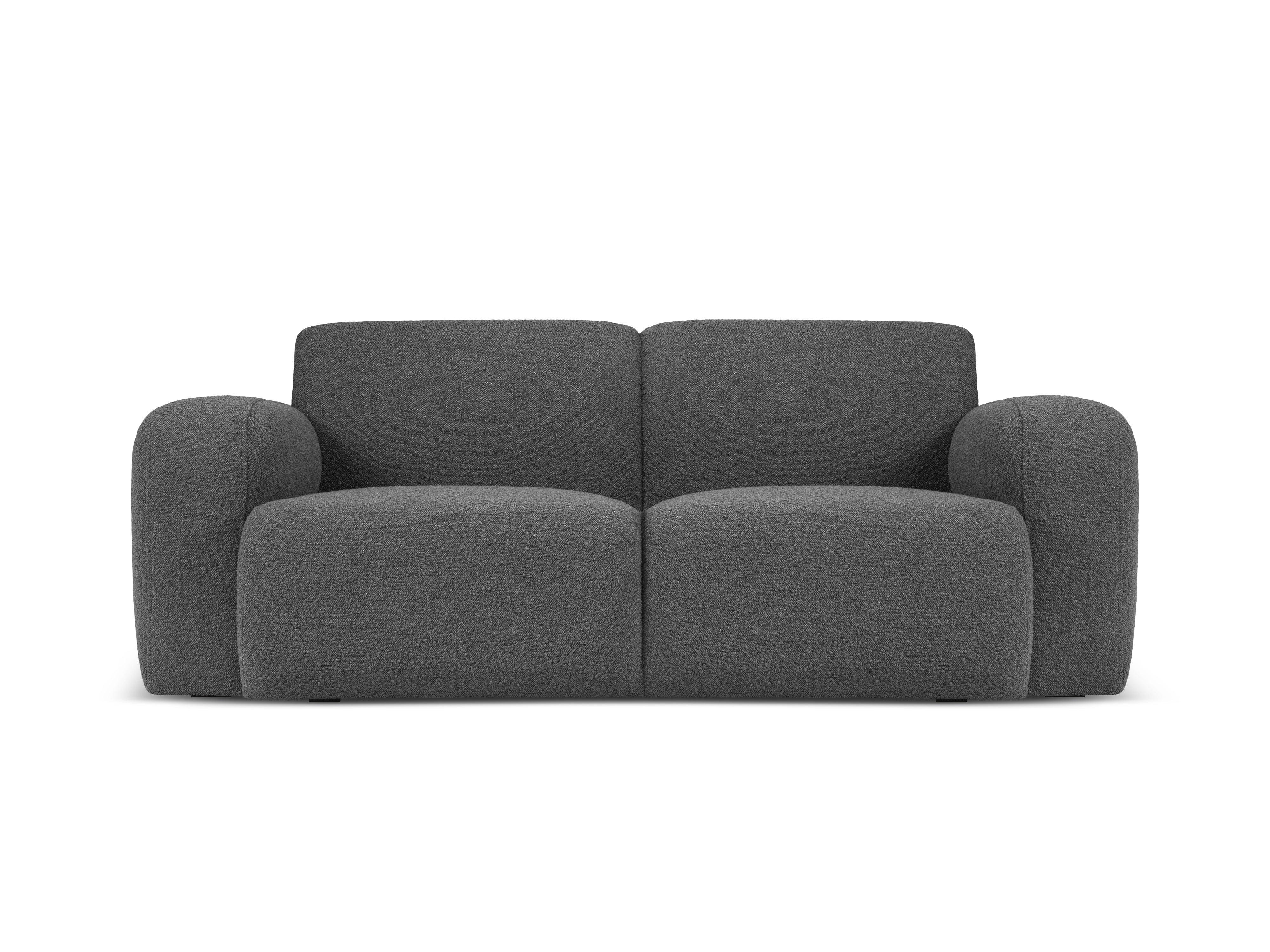 Sofa w tkaninie boucle 2-osobowa LOLA ciemnoszary Windsor & Co    Eye on Design