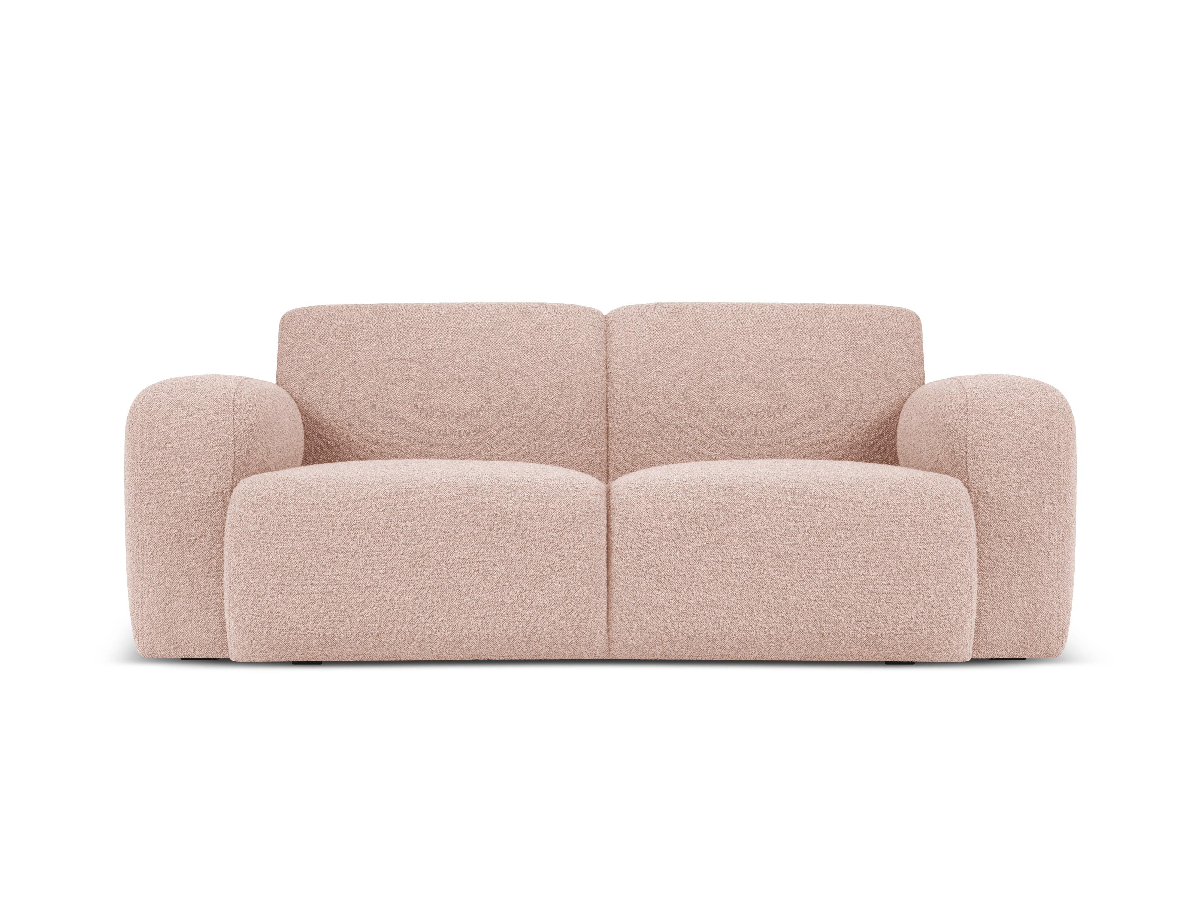 Sofa w tkaninie boucle 2-osobowa LOLA różowy Windsor & Co    Eye on Design