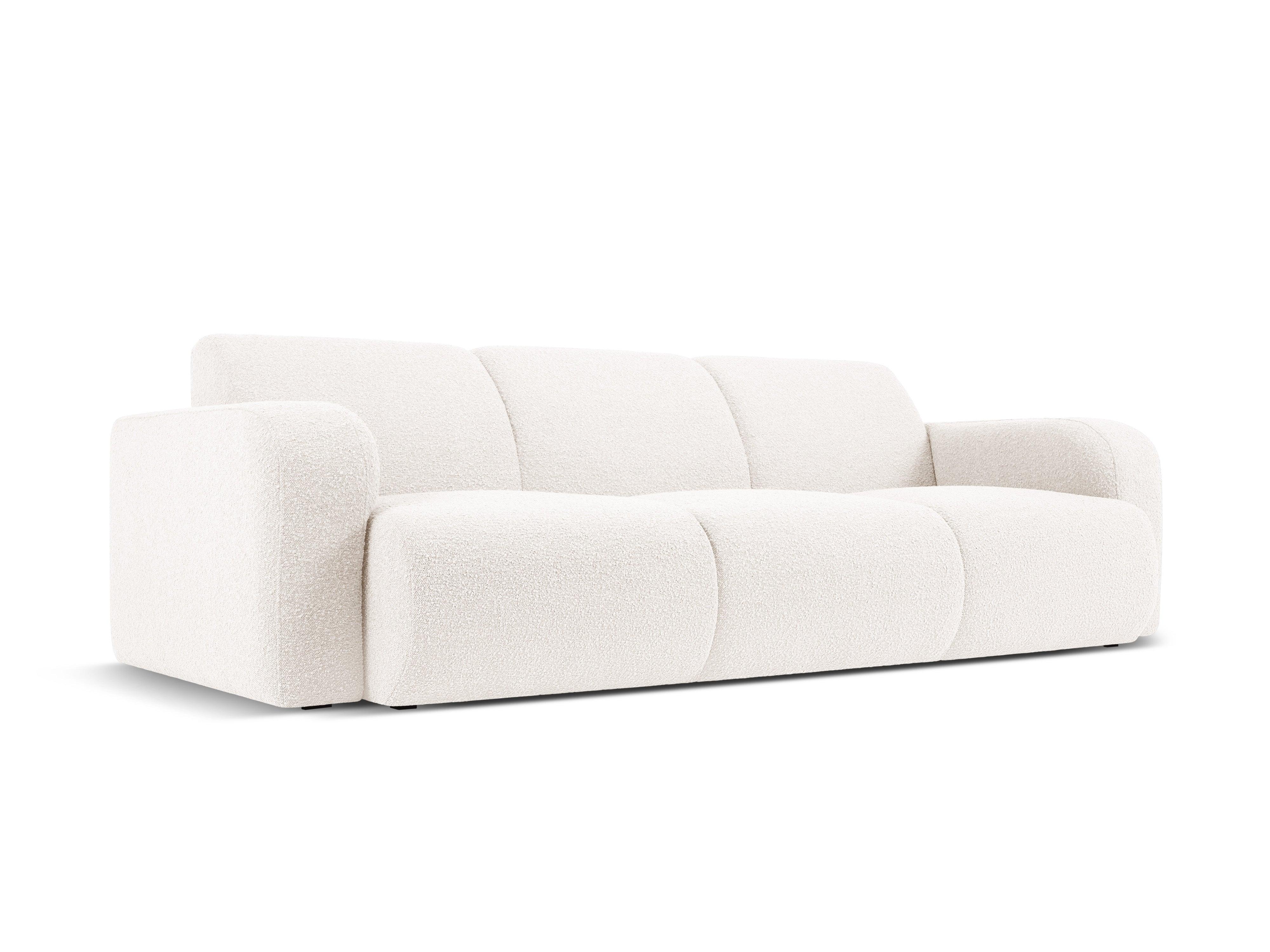 Sofa w tkaninie boucle 3-osobowa LOLA biały Windsor & Co    Eye on Design
