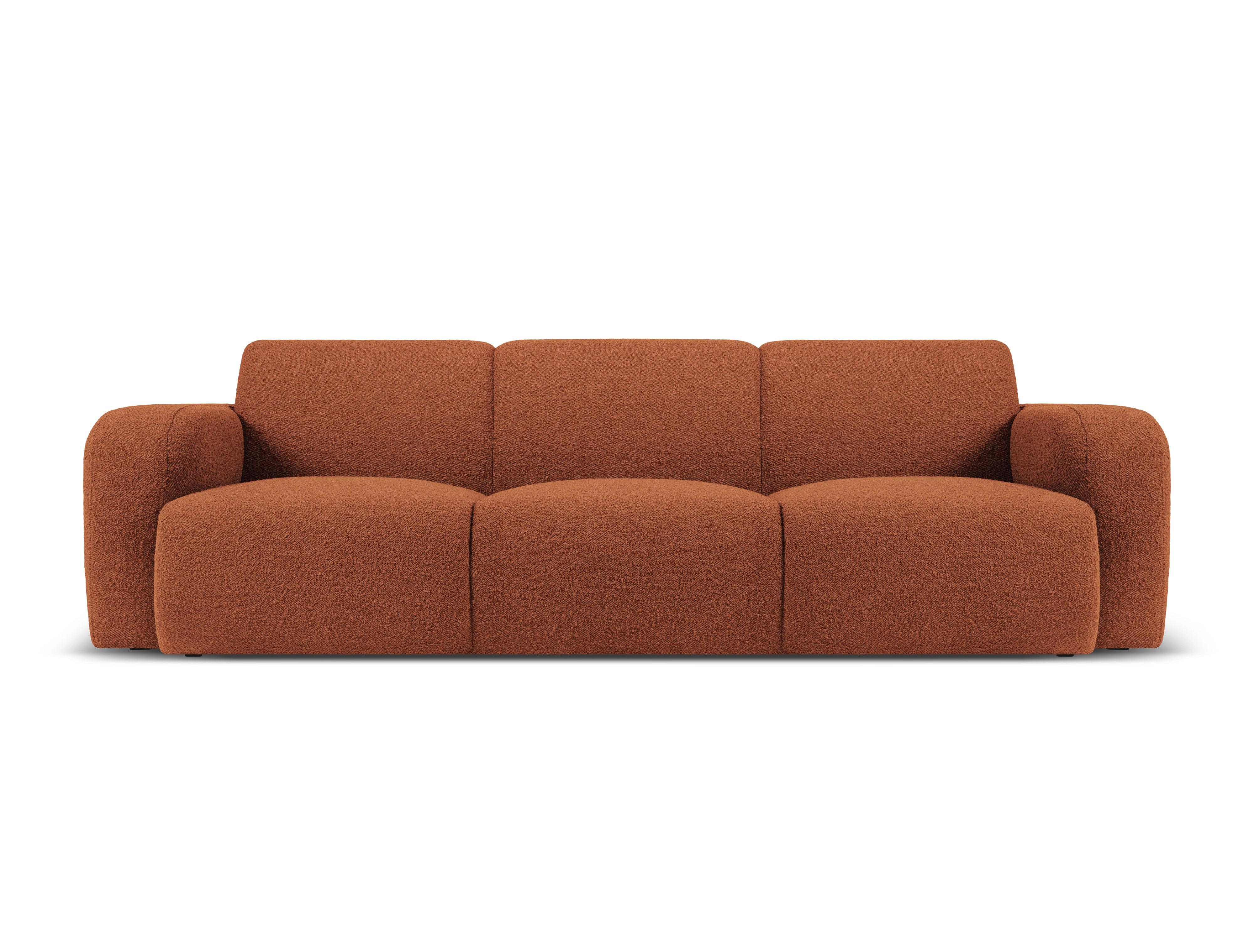 Sofa w tkaninie boucle 3-osobowa LOLA brązowy Windsor & Co    Eye on Design