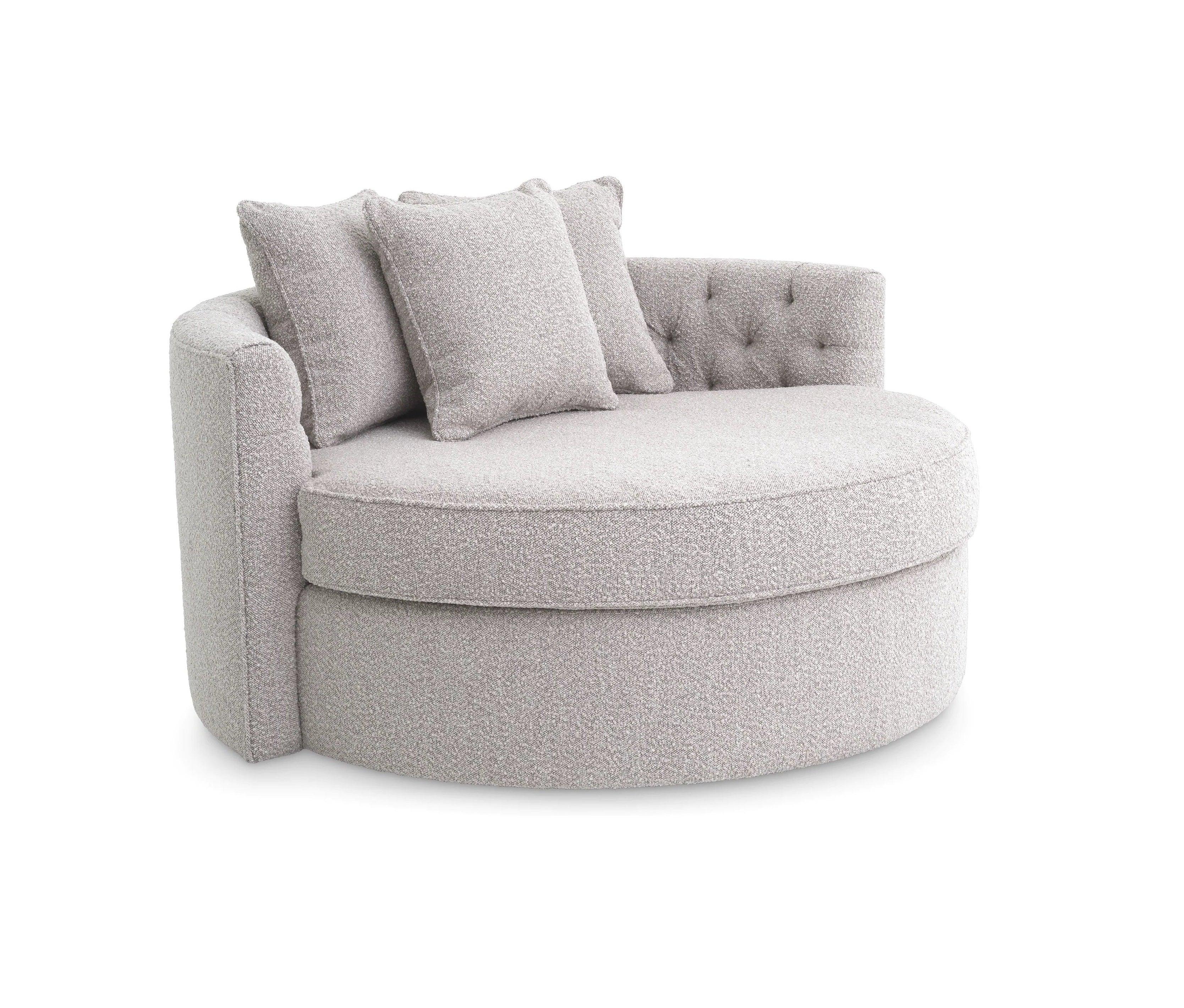 Sofa w tkaninie boucle CARLITA szary Eichholtz    Eye on Design