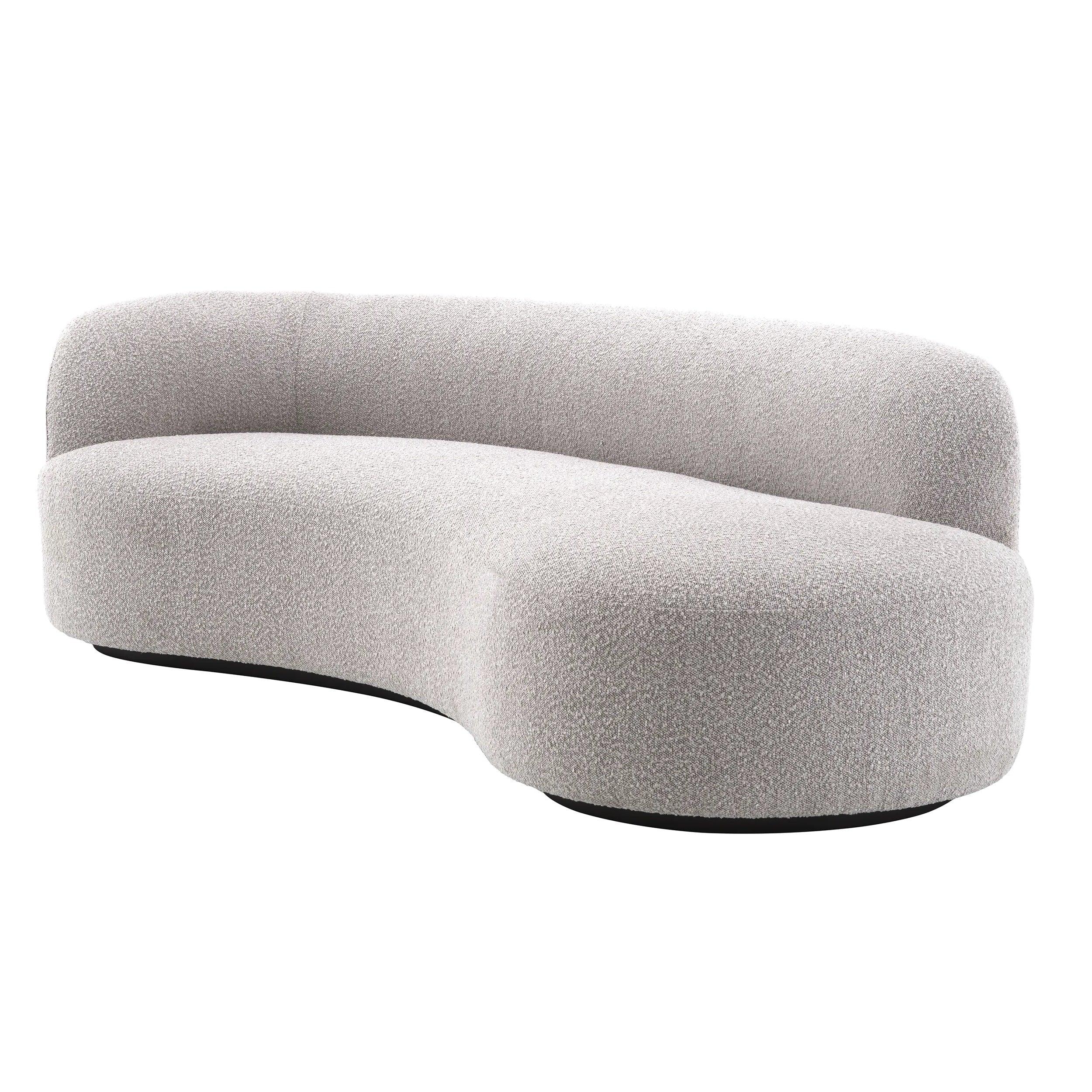 Sofa w tkaninie boucle MORTEN szary Eichholtz    Eye on Design